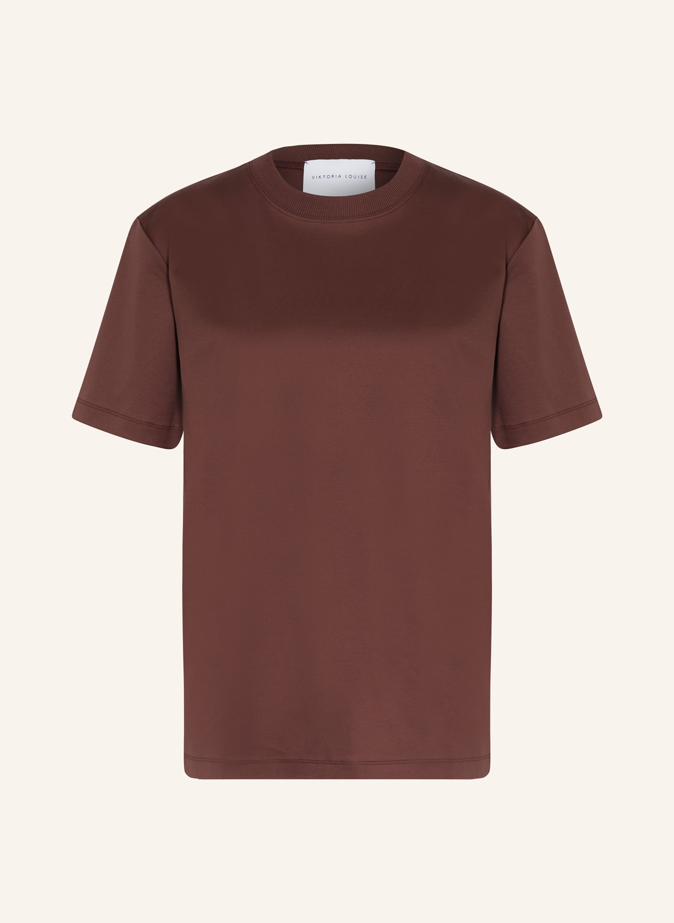 VIKTORIA LOUISE T-shirt THE NEWPORT, Color: DARK BROWN (Image 1)