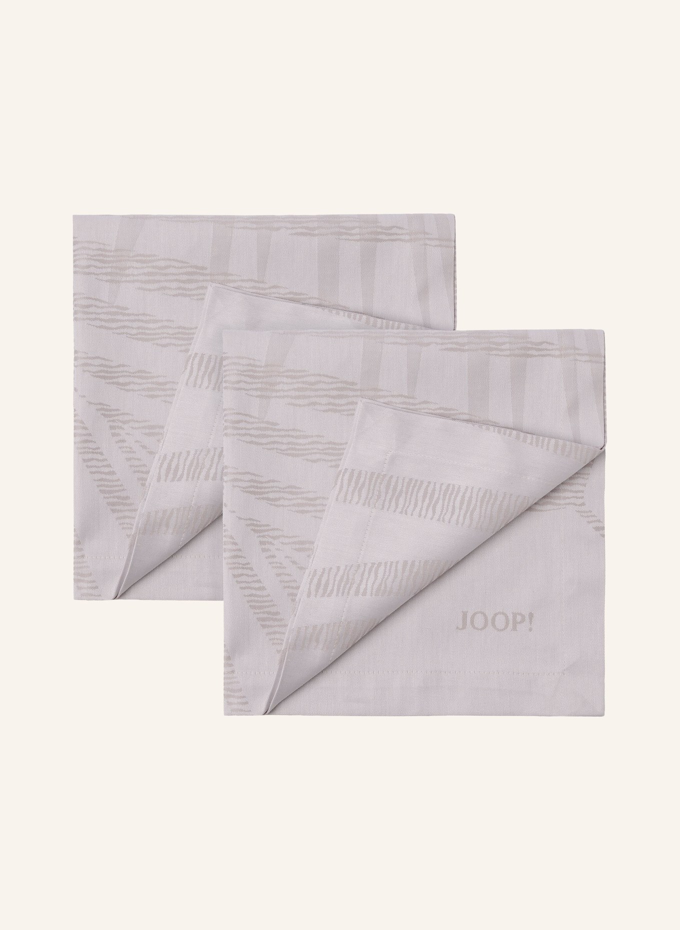 JOOP! Set of 2 napkins J!LEAF, Color: CREAM/ BEIGE (Image 1)