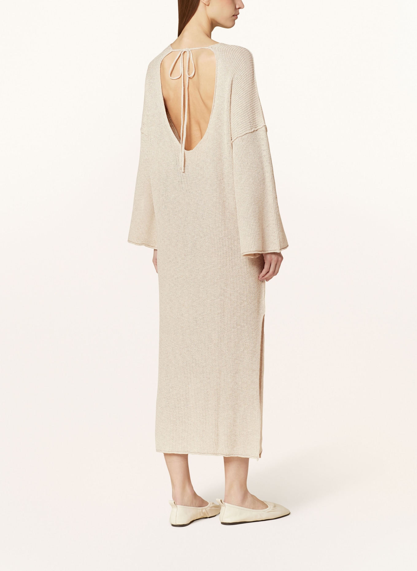 by Aylin Koenig Knit dress FRANCINE with linen, Color: CREAM (Image 3)