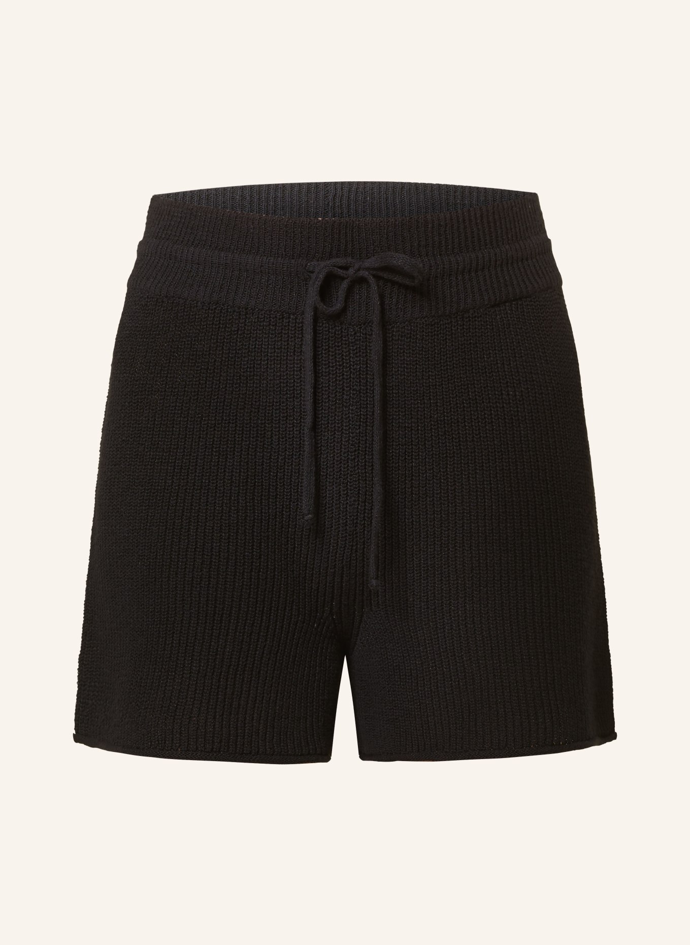 by Aylin Koenig Knit shorts MILLY with linen, Color: BLACK (Image 1)