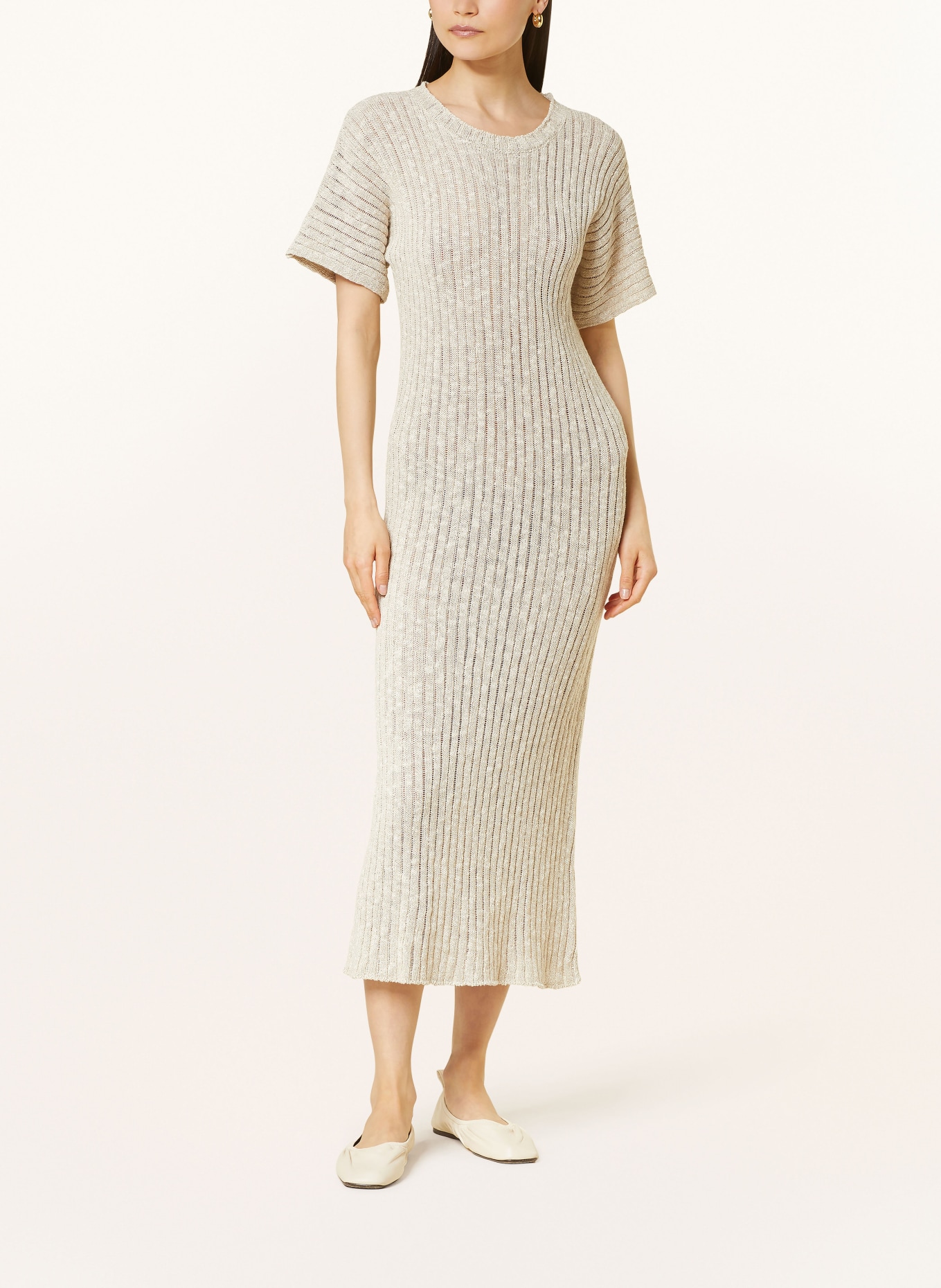 by Aylin Koenig Knit dress JULIETTE with linen, Color: PORRIDGE PORRIDGE (Image 2)