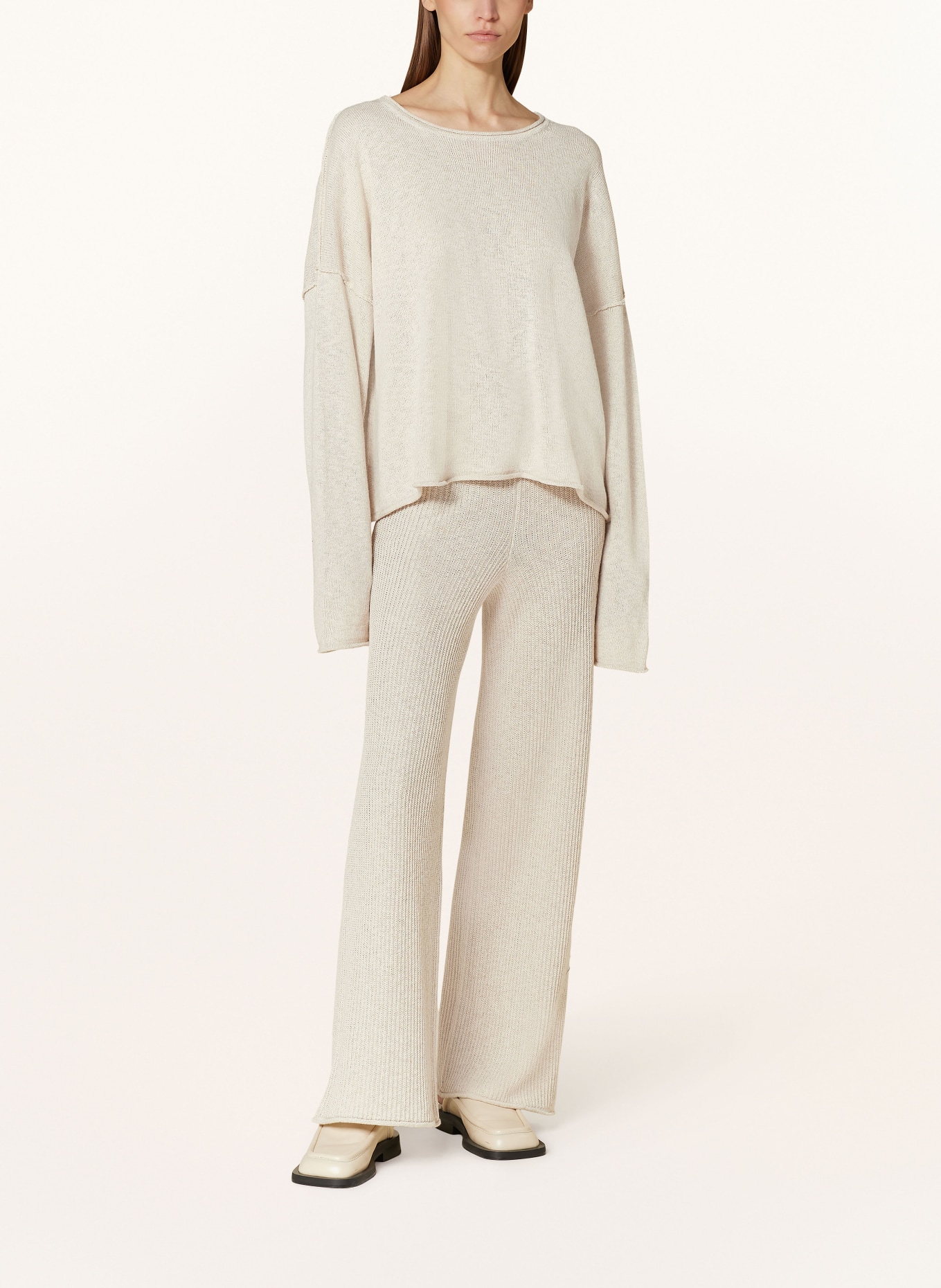 by Aylin Koenig Sweater MILEY with linen, Color: ECRU/ CREAM (Image 2)