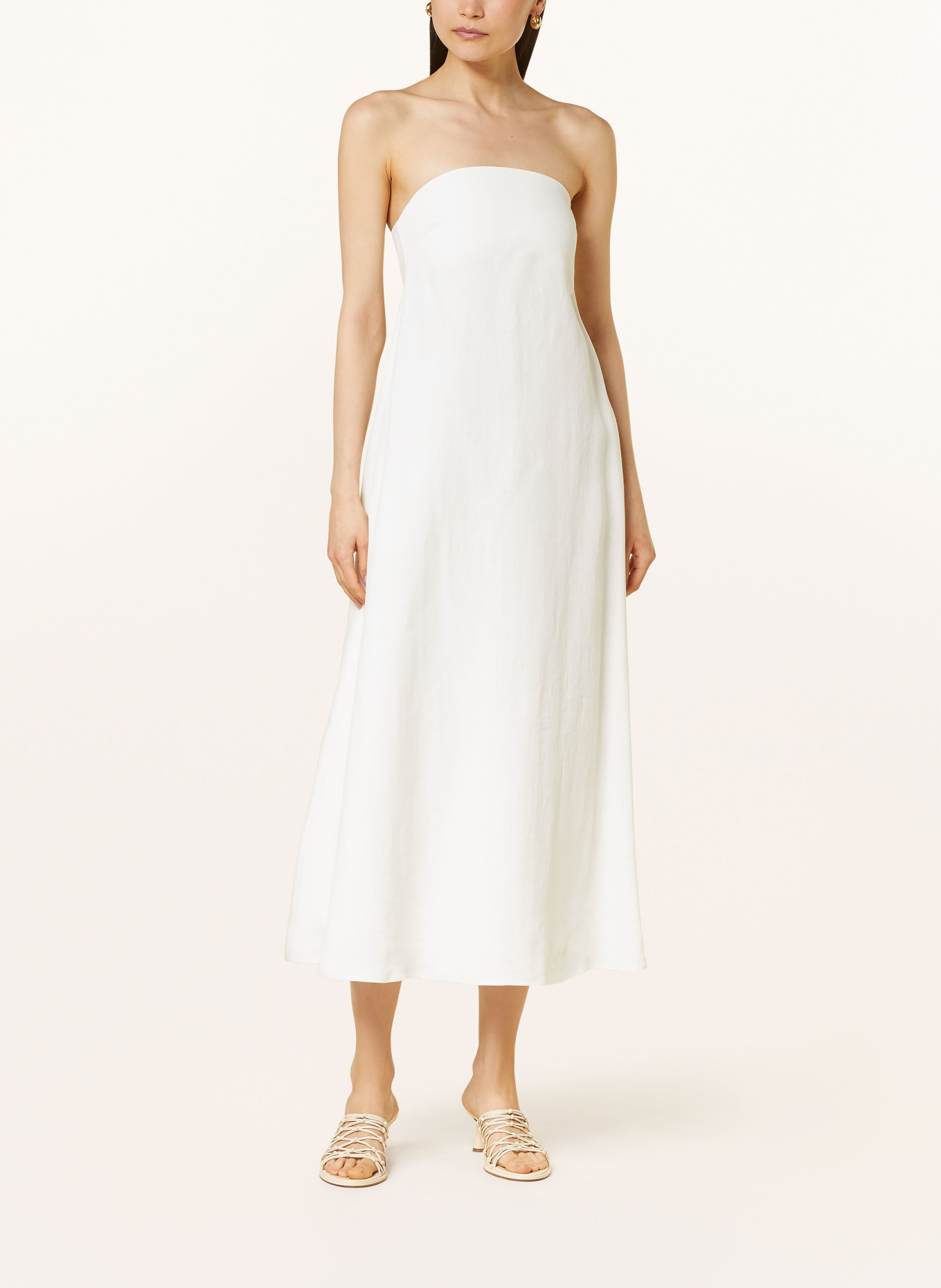 by Aylin Koenig Off-shoulder dress LALE with linen, Color: ECRU (Image 2)