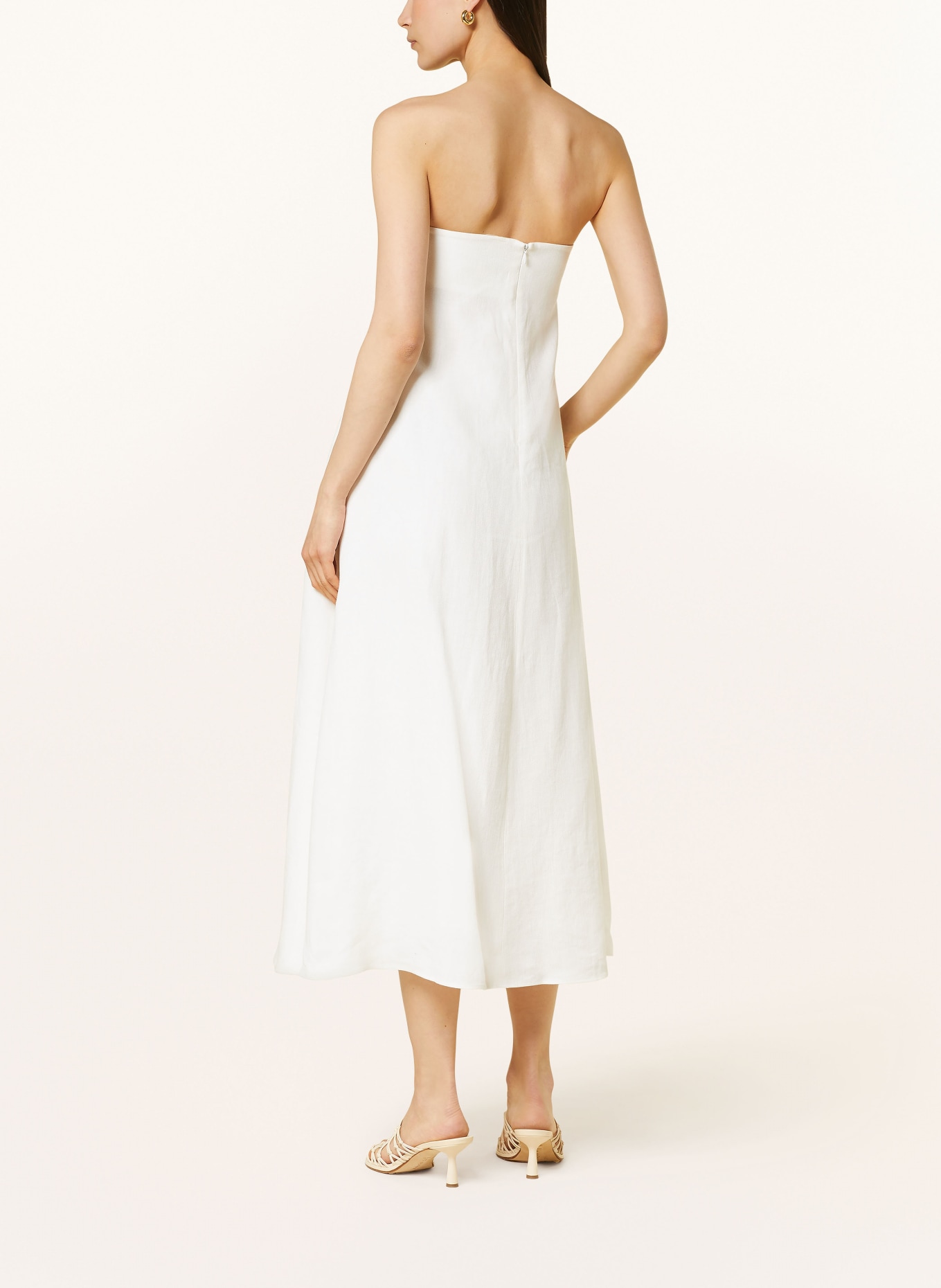 by Aylin Koenig Off-shoulder dress LALE with linen, Color: ECRU (Image 3)