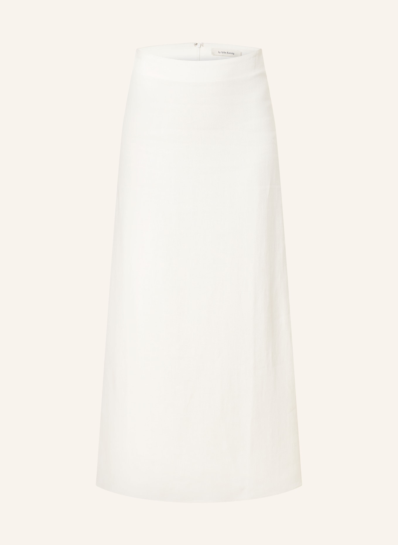 by Aylin Koenig Skirt LELE with linen, Color: WHITE (Image 1)