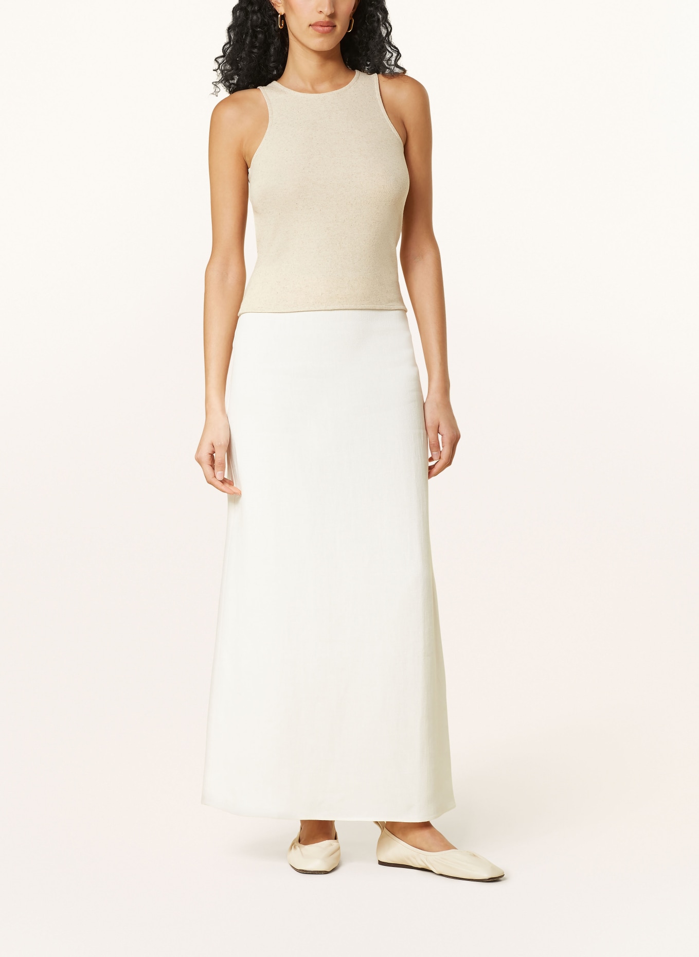 by Aylin Koenig Skirt LELE with linen, Color: WHITE (Image 2)