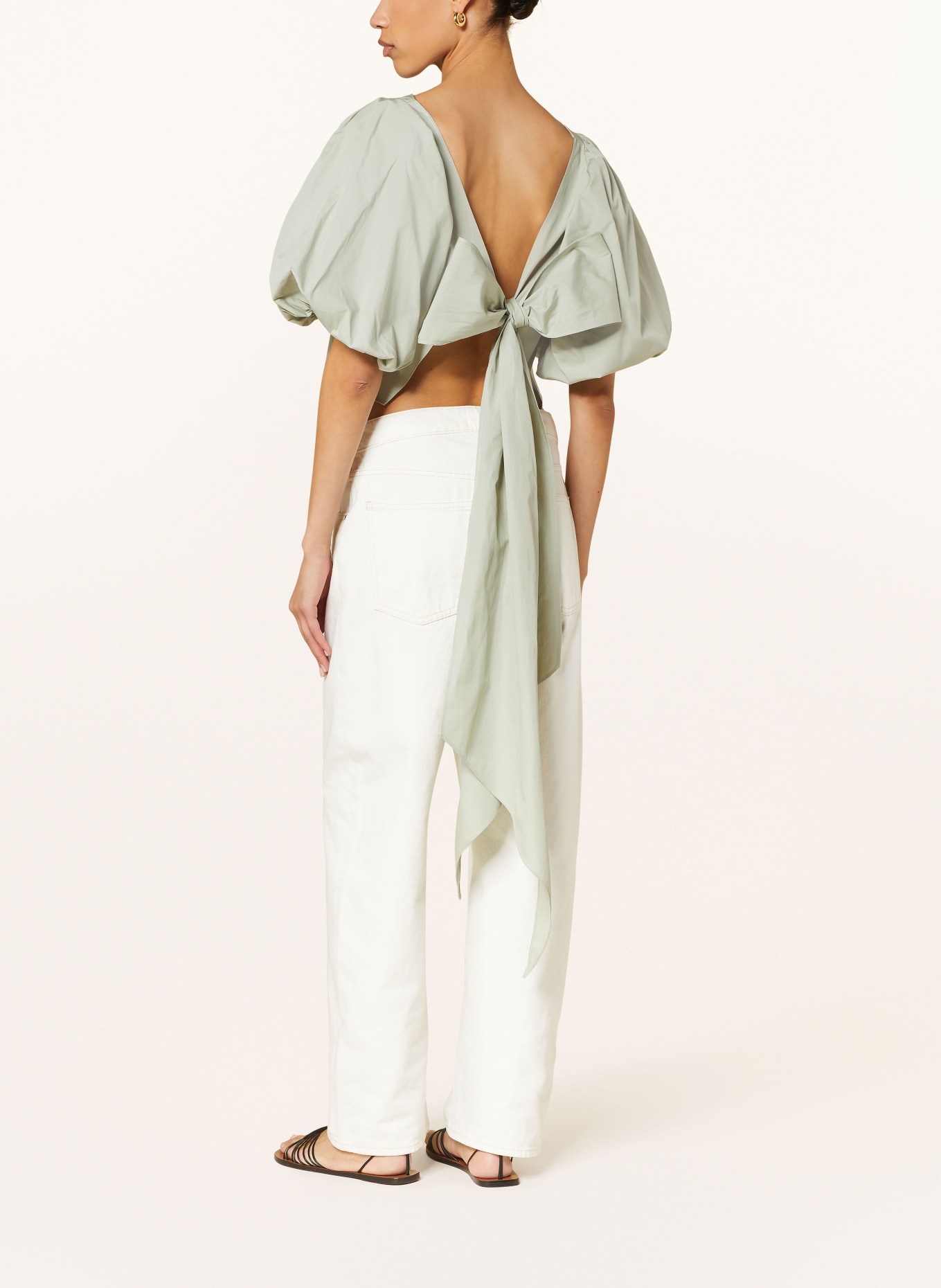 by Aylin Koenig Cropped shirt blouse, Color: MINT (Image 3)