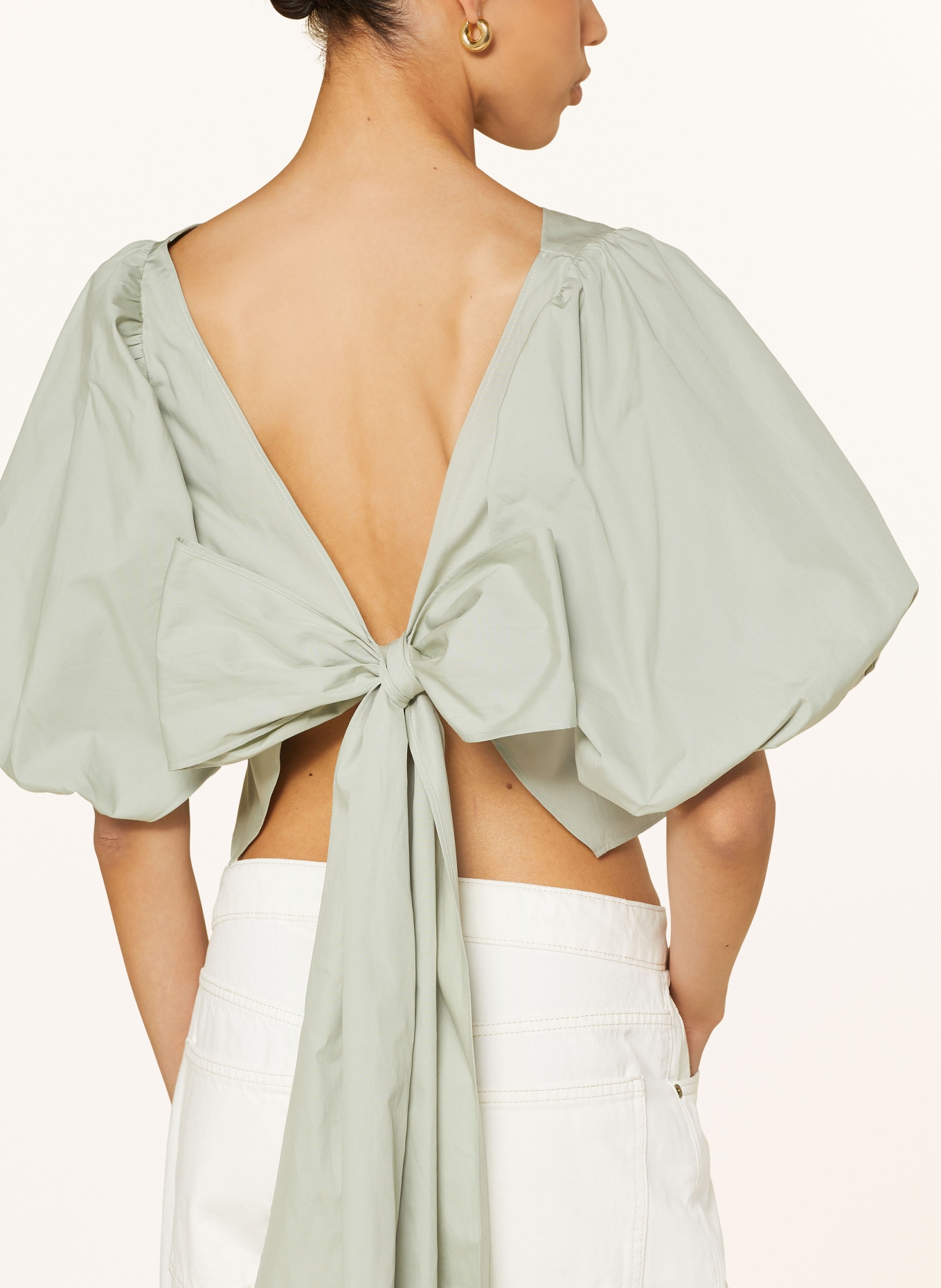 by Aylin Koenig Cropped shirt blouse, Color: MINT (Image 4)