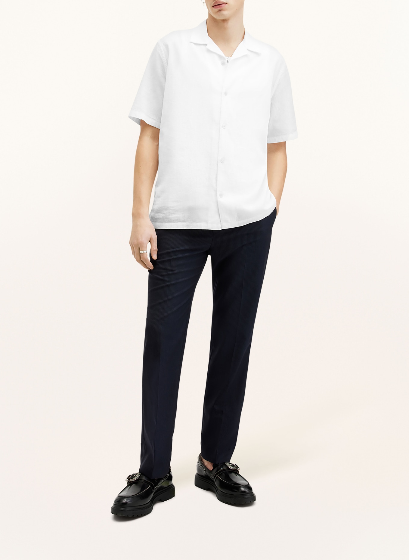ALLSAINTS Resort shirt VALLEY relaxed fit, Color: WHITE (Image 2)