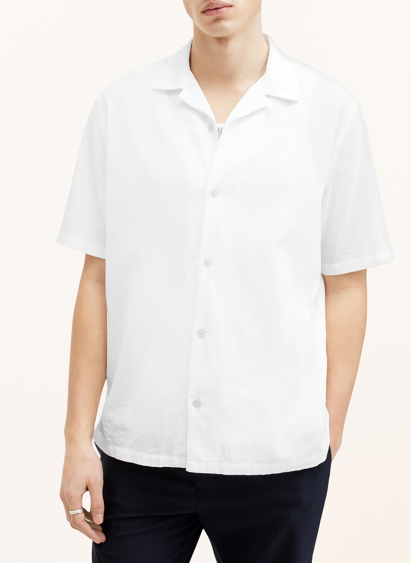 ALLSAINTS Resort shirt VALLEY relaxed fit, Color: WHITE (Image 4)