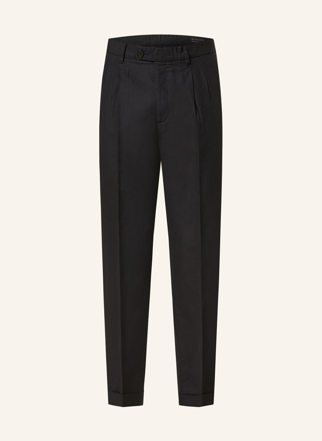 ALLSAINTS Chino CROSS TALLIS slim fit with linen, Color: BLACK (Image 1)