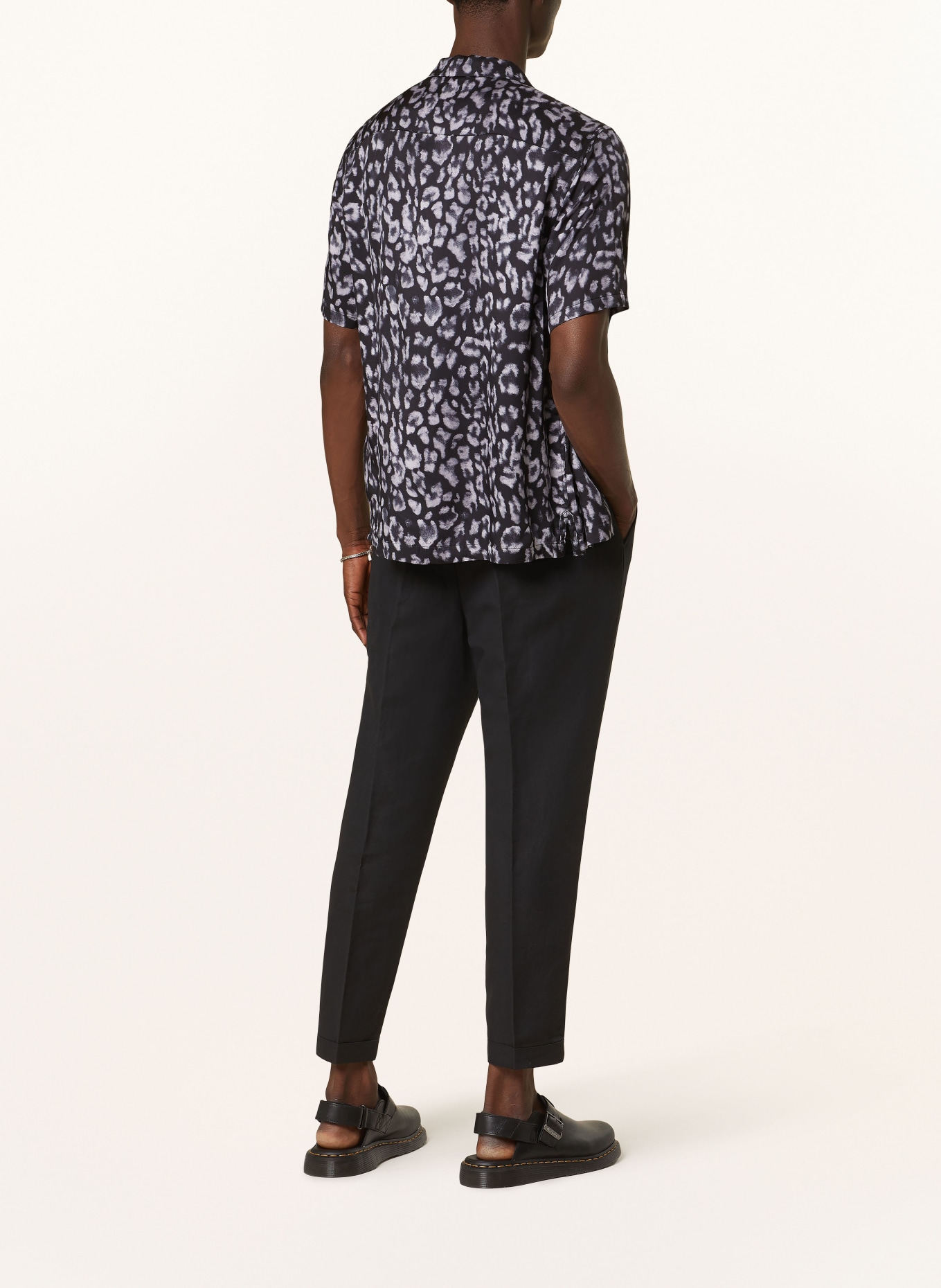 ALLSAINTS Chino CROSS TALLIS slim fit with linen, Color: BLACK (Image 3)