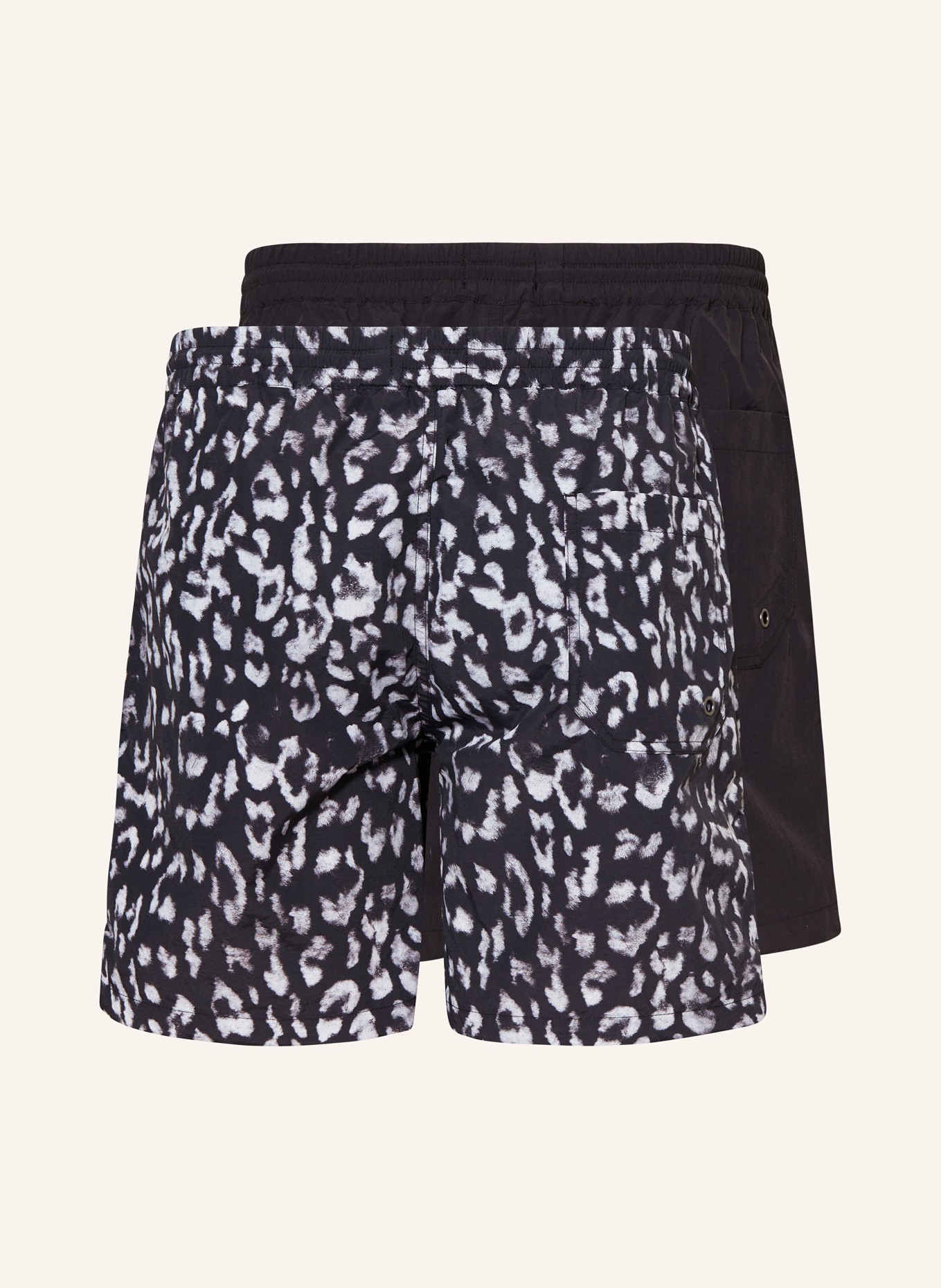 ALLSAINTS 2-pack swim shorts LANI, Color: BLACK/ WHITE (Image 2)