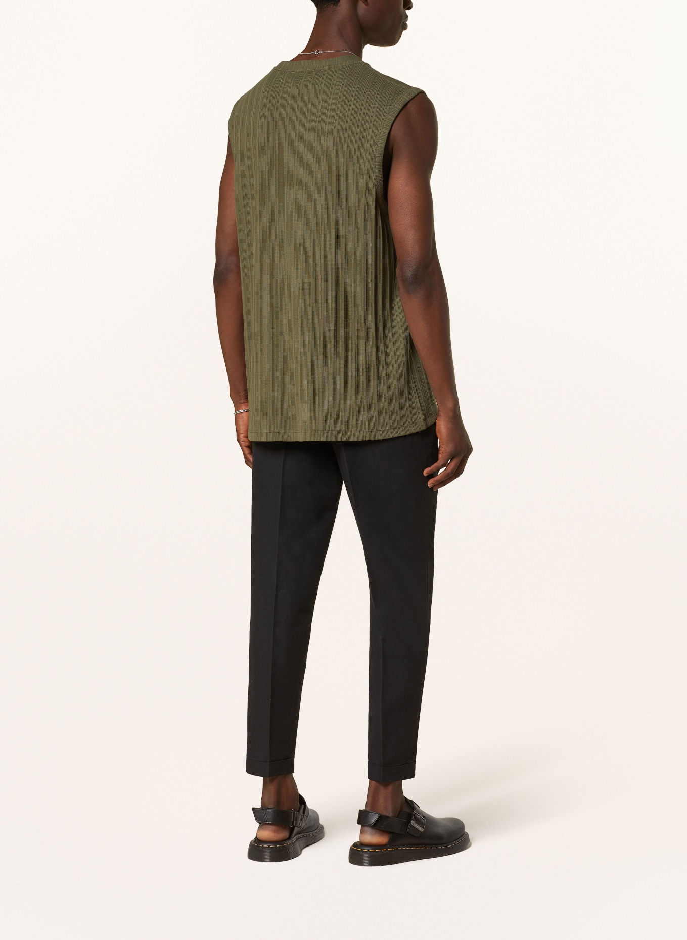ALLSAINTS Sweater vest MADISON, Color: OLIVE (Image 3)
