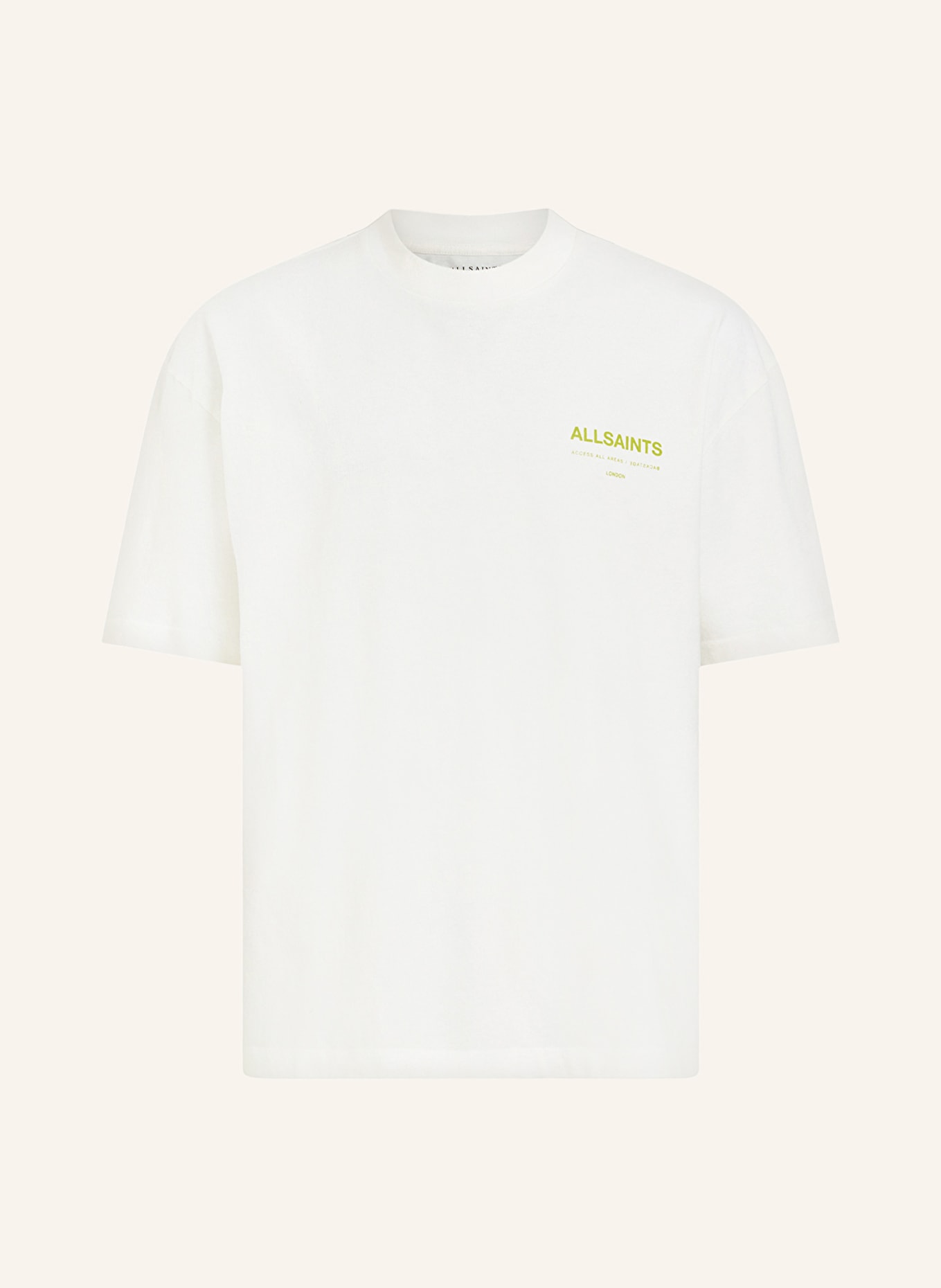 ALLSAINTS T-shirt ACCESS, Color: WHITE/ GREEN (Image 1)