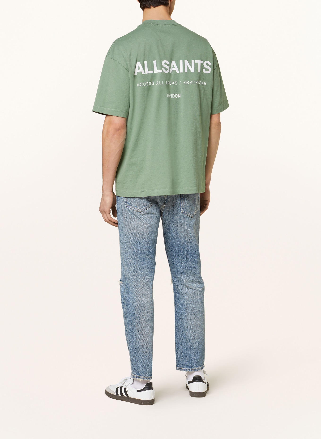 ALLSAINTS T-shirt ACCESS, Color: LIGHT GREEN (Image 2)