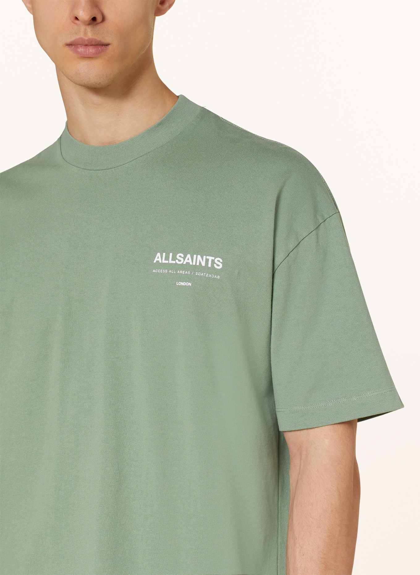 ALLSAINTS T-shirt ACCESS, Color: LIGHT GREEN (Image 4)