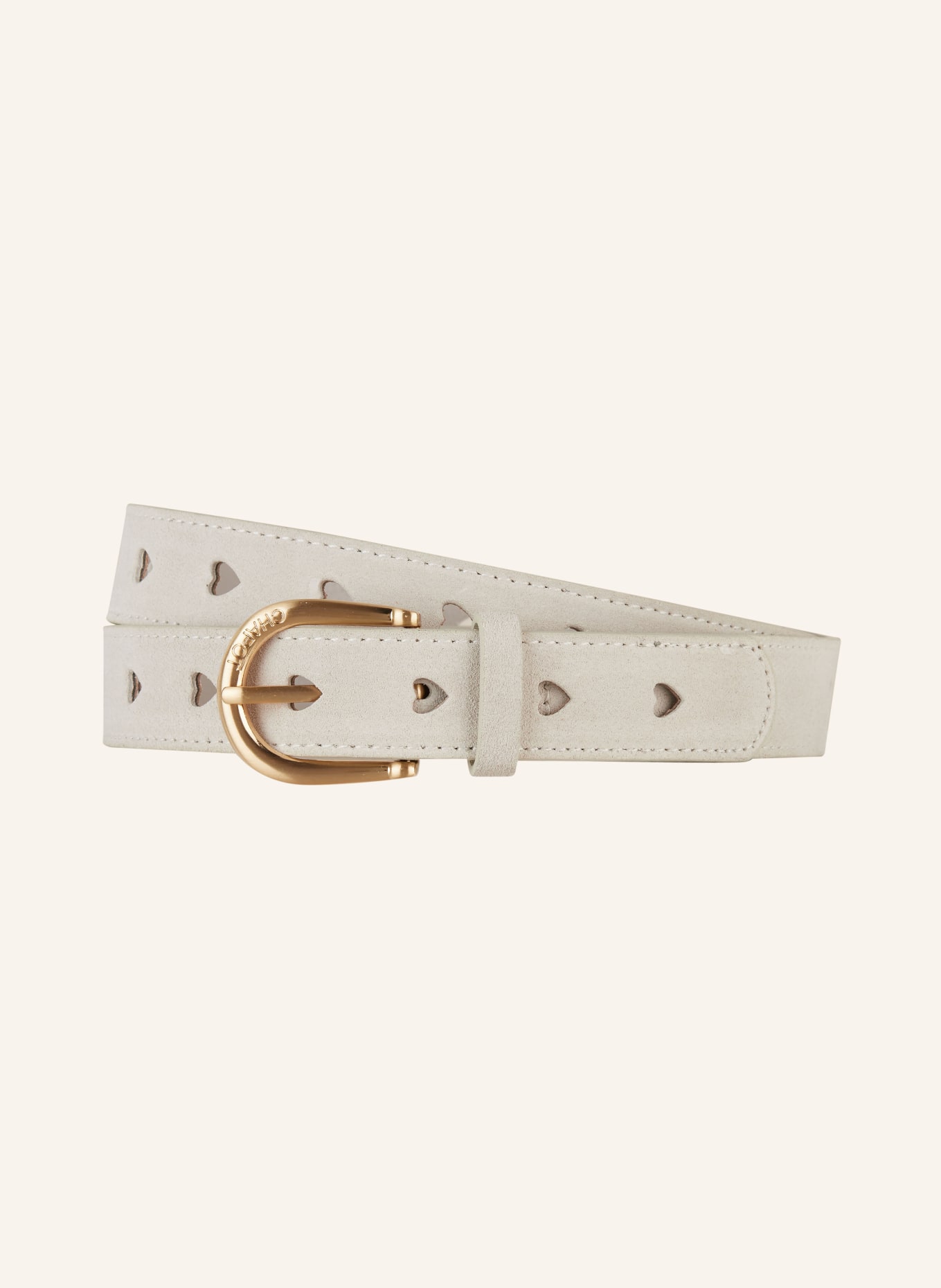 FABIENNE CHAPOT Leather belt, Color: LIGHT GRAY (Image 1)
