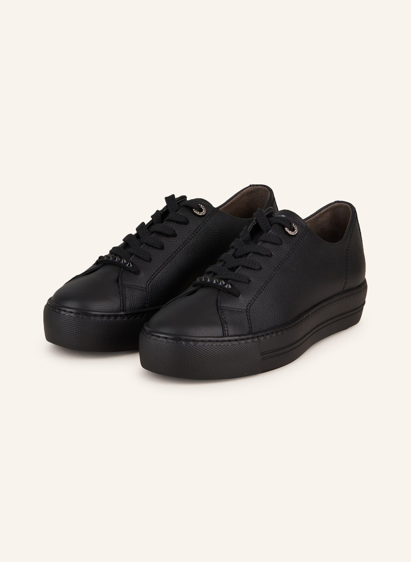 paul green Sneaker mit Schmucksteinen: SCHWARZ