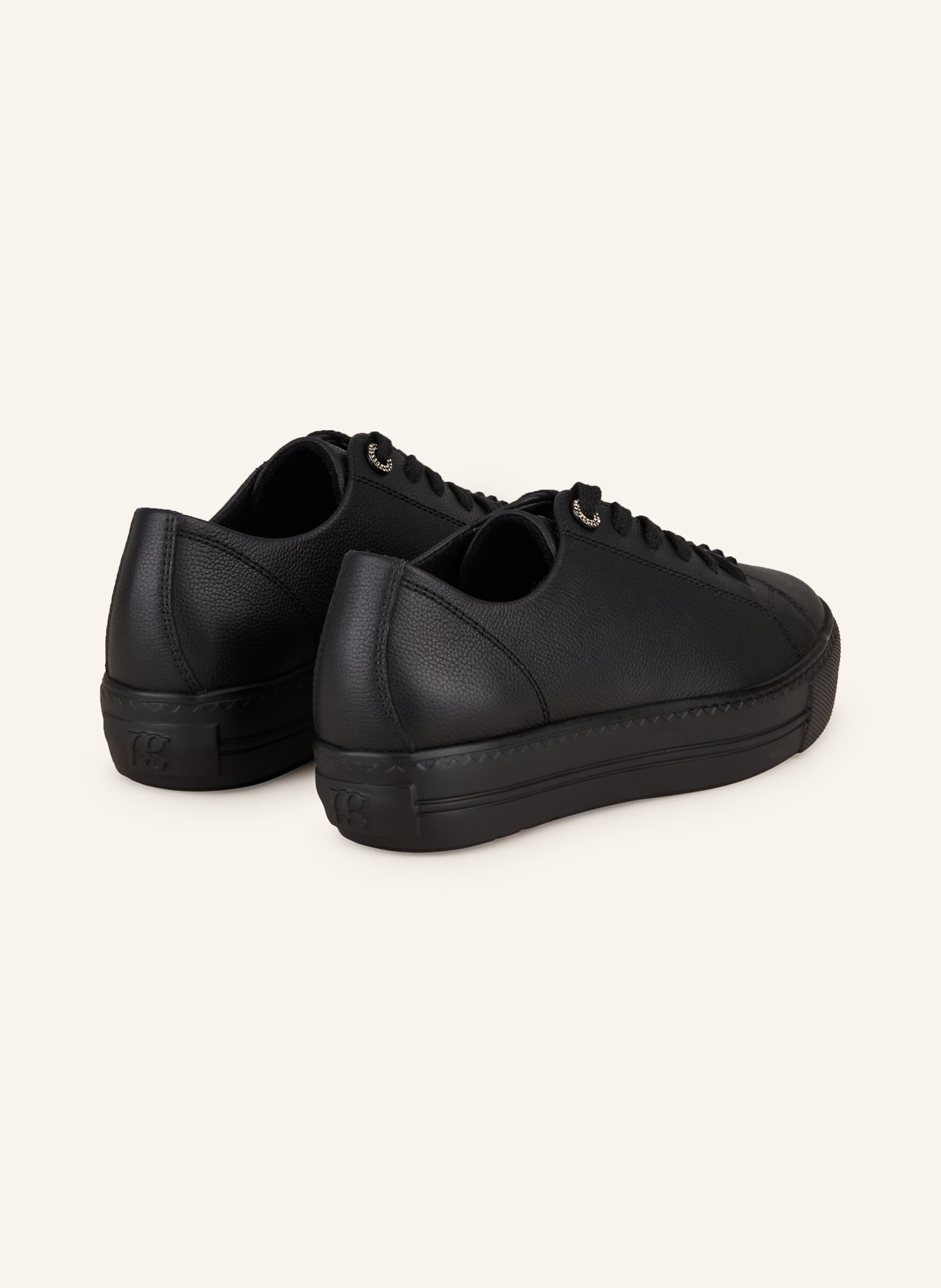 paul green Sneakers with decorative gems, Color: BLACK (Image 2)