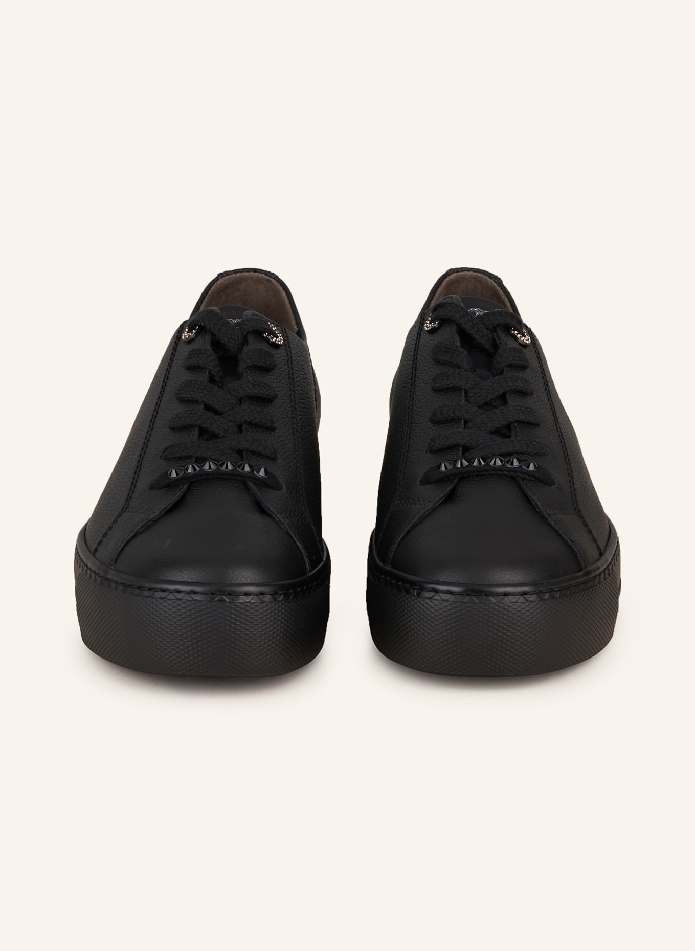 paul green Sneakers with decorative gems, Color: BLACK (Image 3)