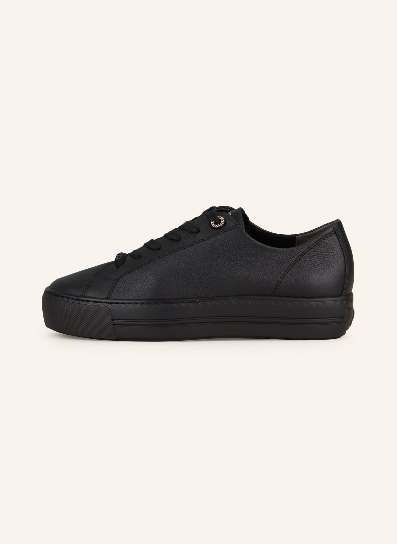 paul green Sneakers with decorative gems, Color: BLACK (Image 4)