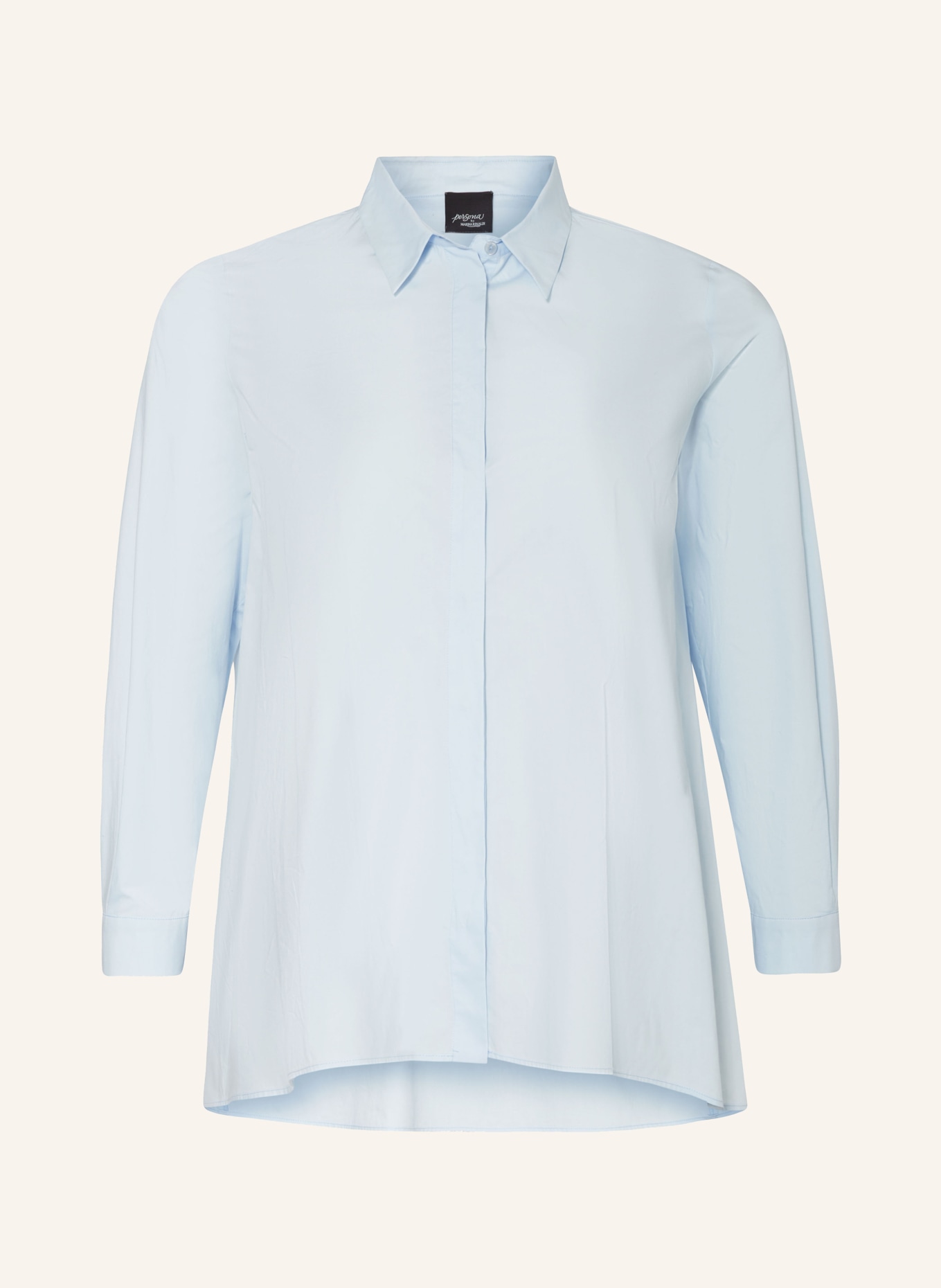 MARINA RINALDI PERSONA Shirt blouse LAMA, Color: LIGHT BLUE (Image 1)