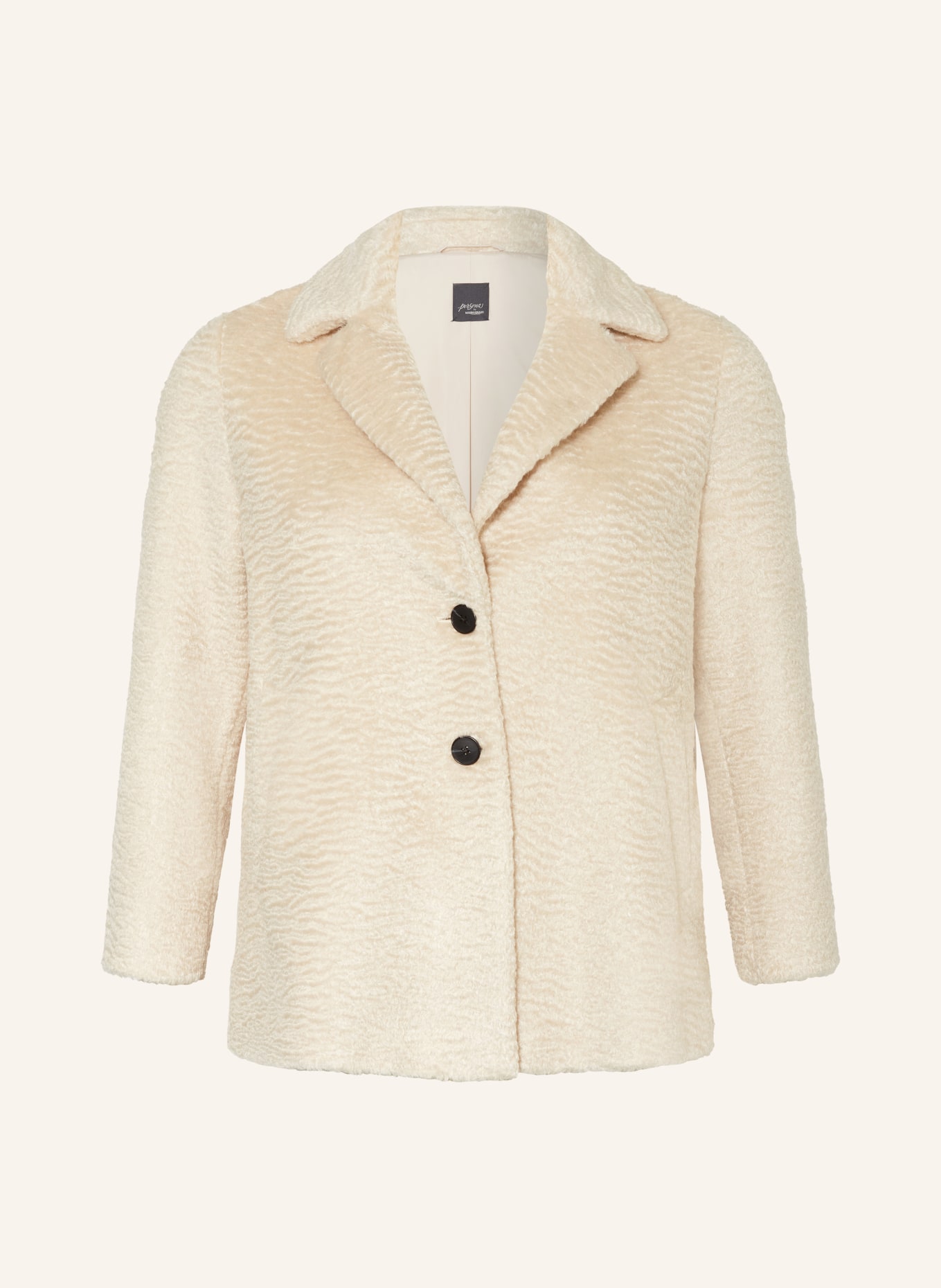 MARINA RINALDI PERSONA Teddyfell-Jacke CUBANO, Farbe: BEIGE (Bild 1)