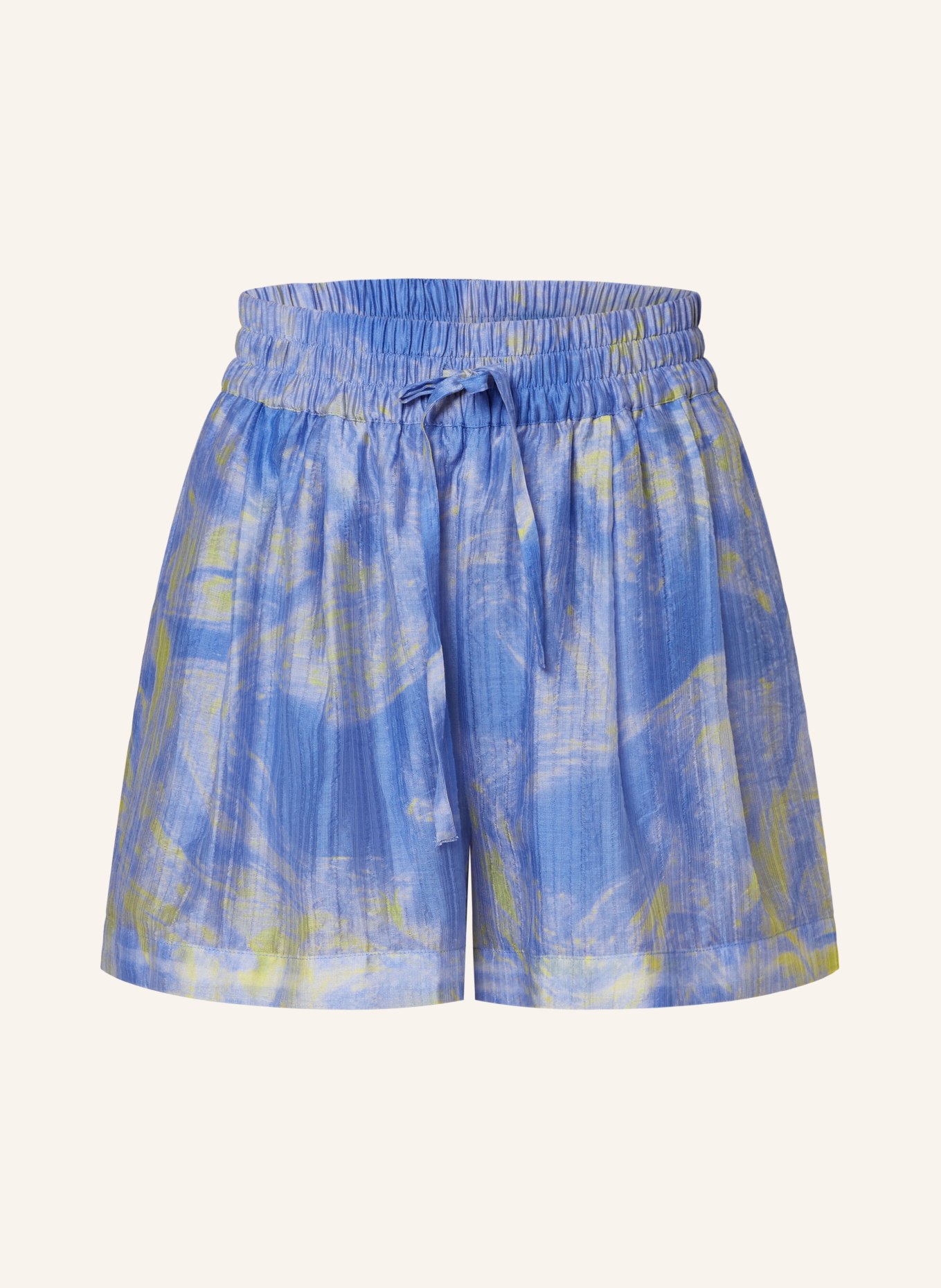 ALLSAINTS Shorts ISLA INSPIRAL, Color: BLUE/ YELLOW (Image 1)