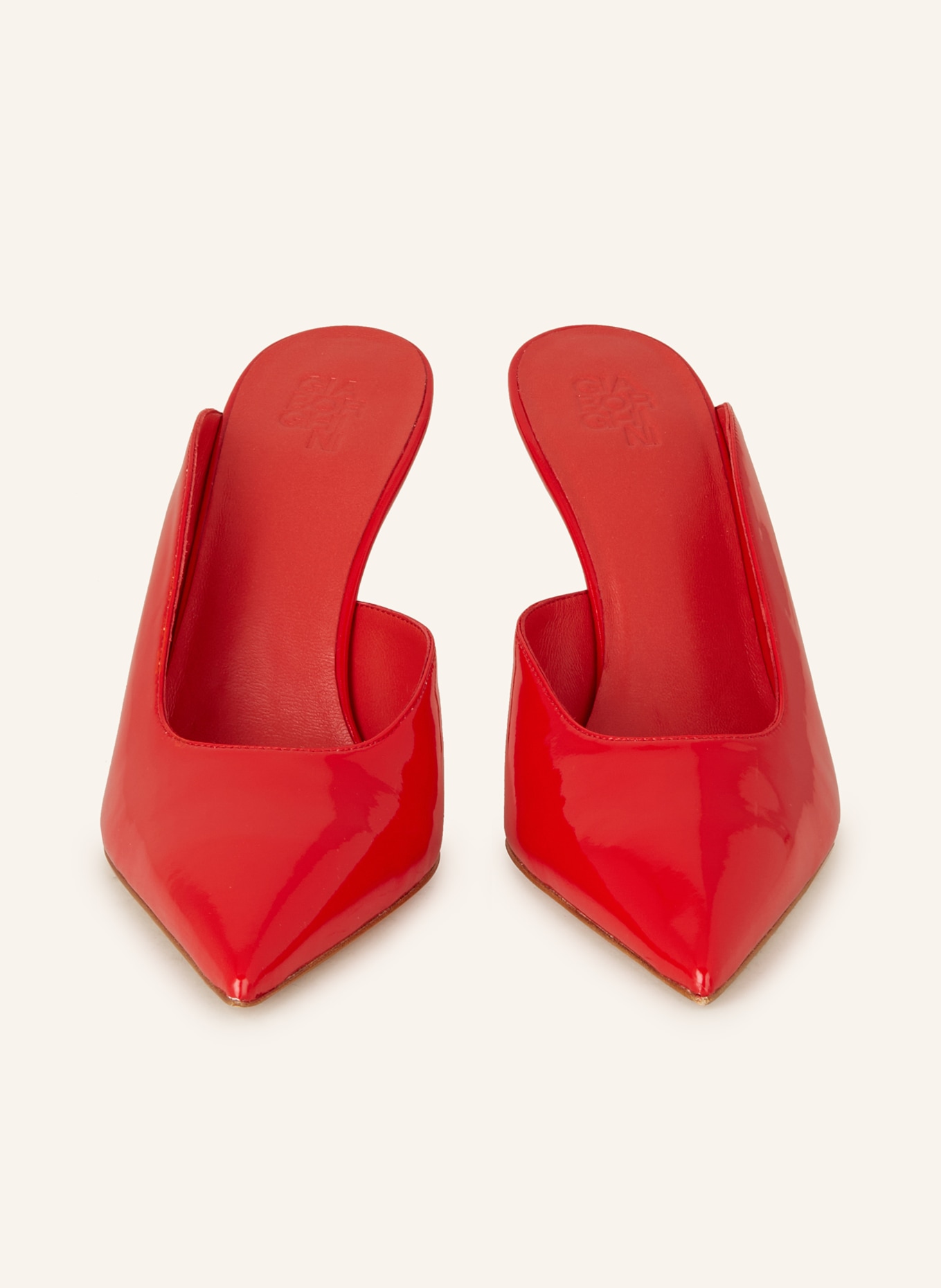 GIA BORGHINI Patent pumps ABELLA, Color: RED (Image 3)
