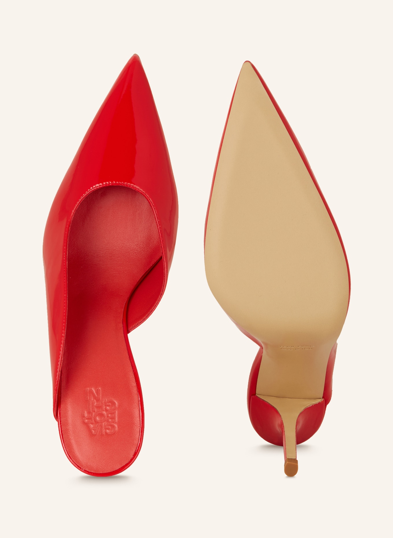 GIA BORGHINI Patent pumps ABELLA, Color: RED (Image 5)
