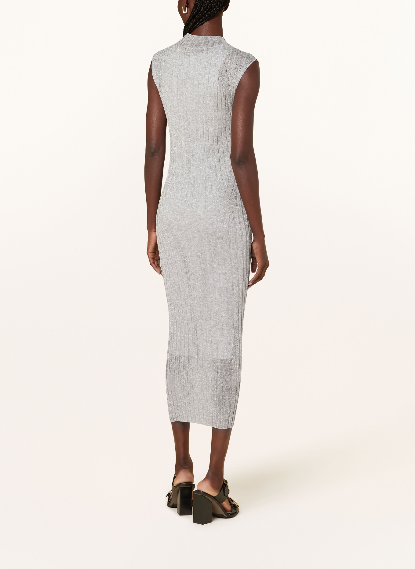 ALLSAINTS Knit dress PATRICE with glitter thread, Color: SILVER (Image 3)