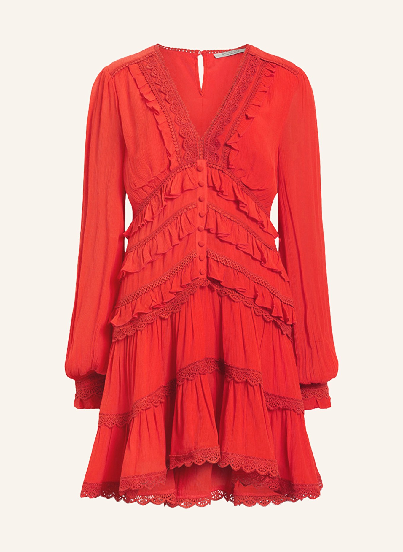 ALLSAINTS Sukienka ZORA, Kolor: CZERWONY (Obrazek 1)