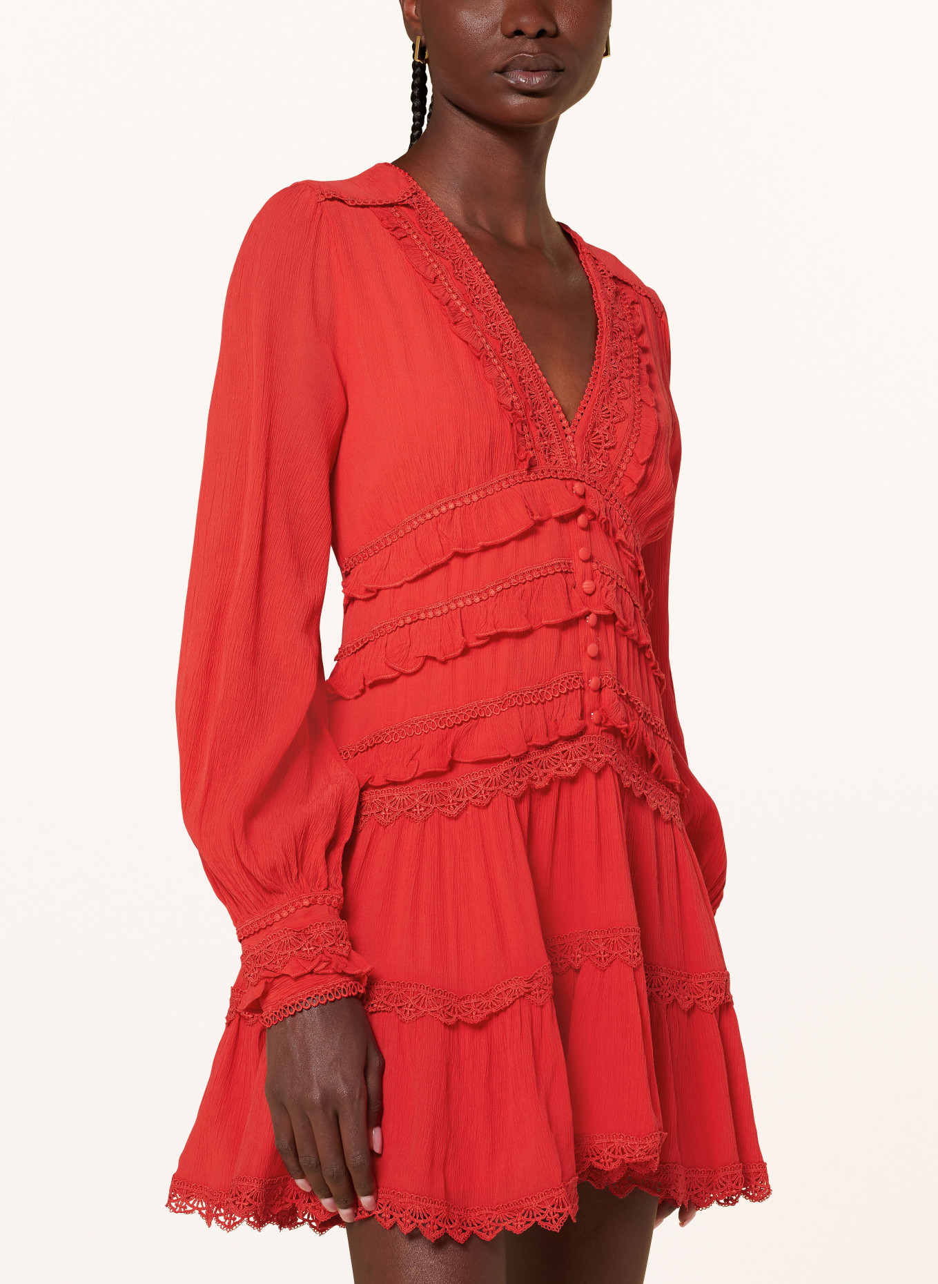 ALLSAINTS Dress ZORA, Color: RED (Image 4)
