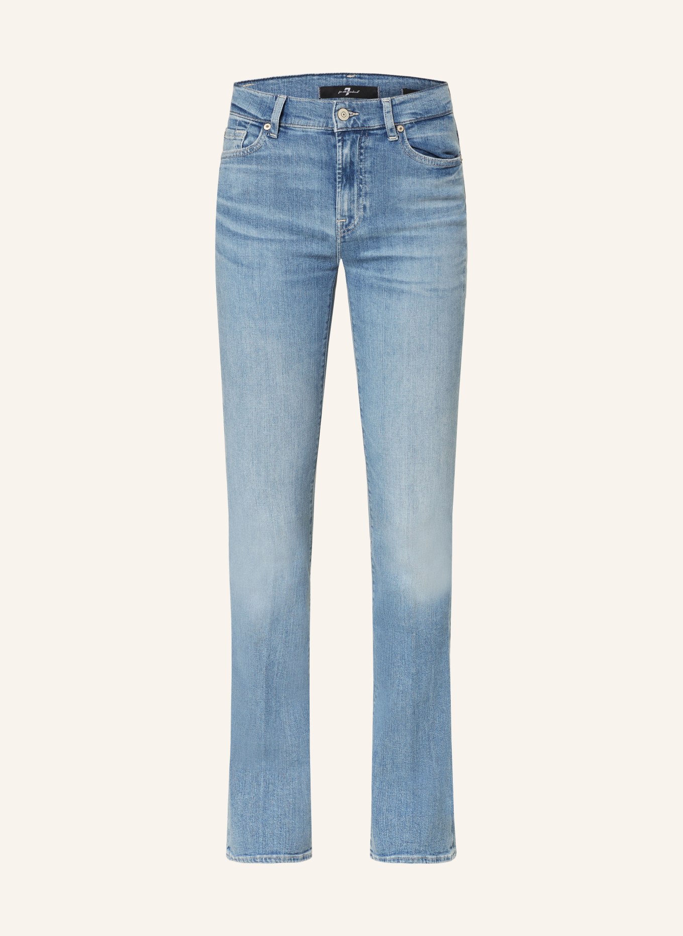 7 for all mankind Bootcut Jeans with decorative gems, Color: LIGHT BLUE (Image 1)