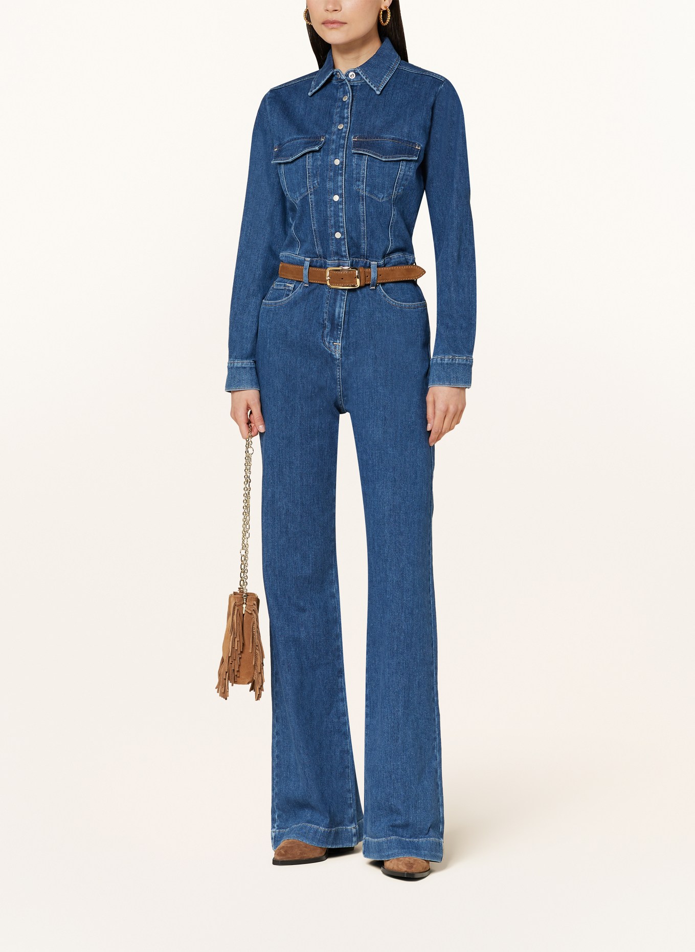 7 for all mankind Jeans-Jumpsuit LUXE, Farbe: BLAU (Bild 2)