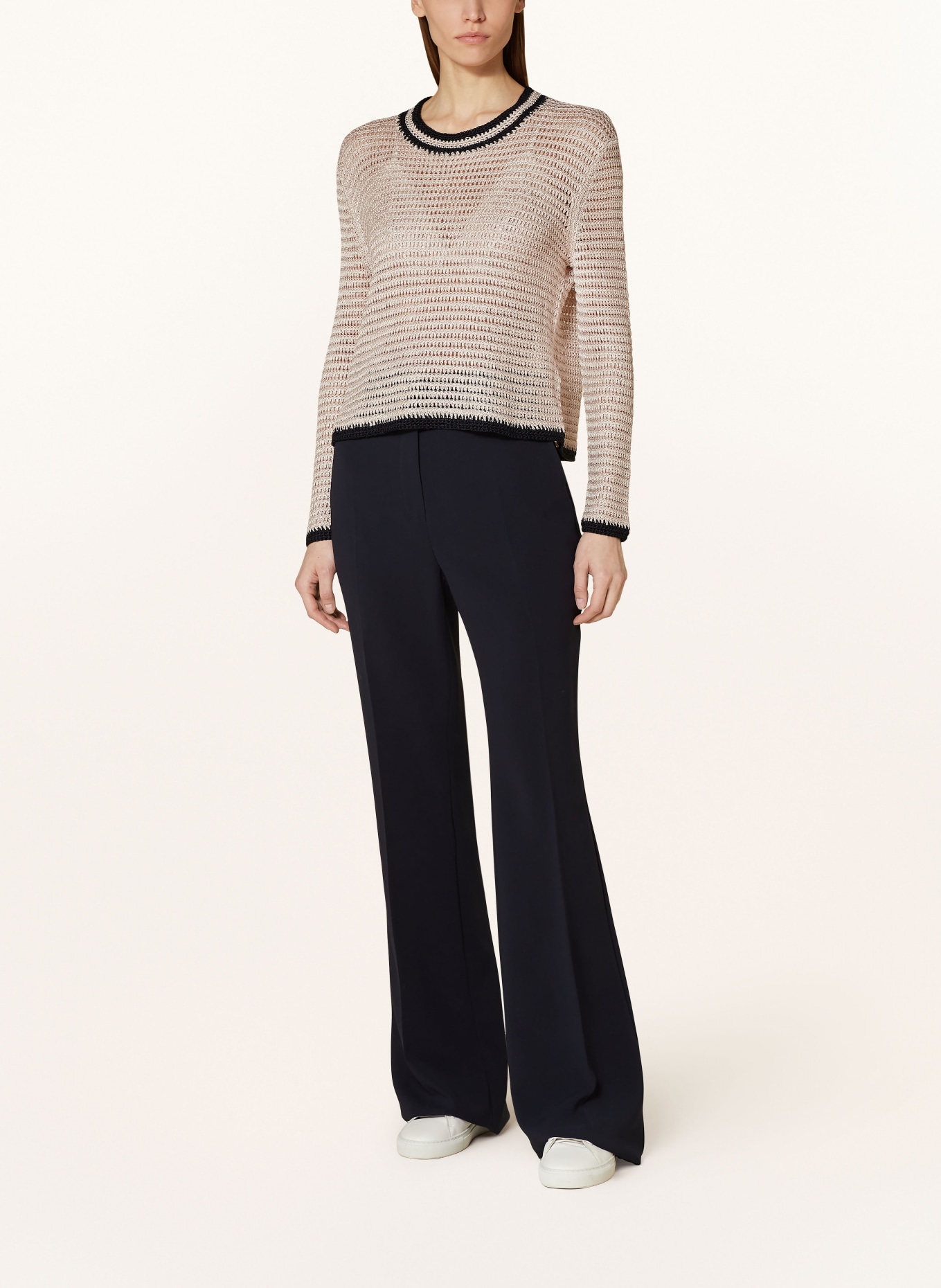 REISS Sweater ASTRID with linen, Color: LIGHT BROWN/ BLACK (Image 2)