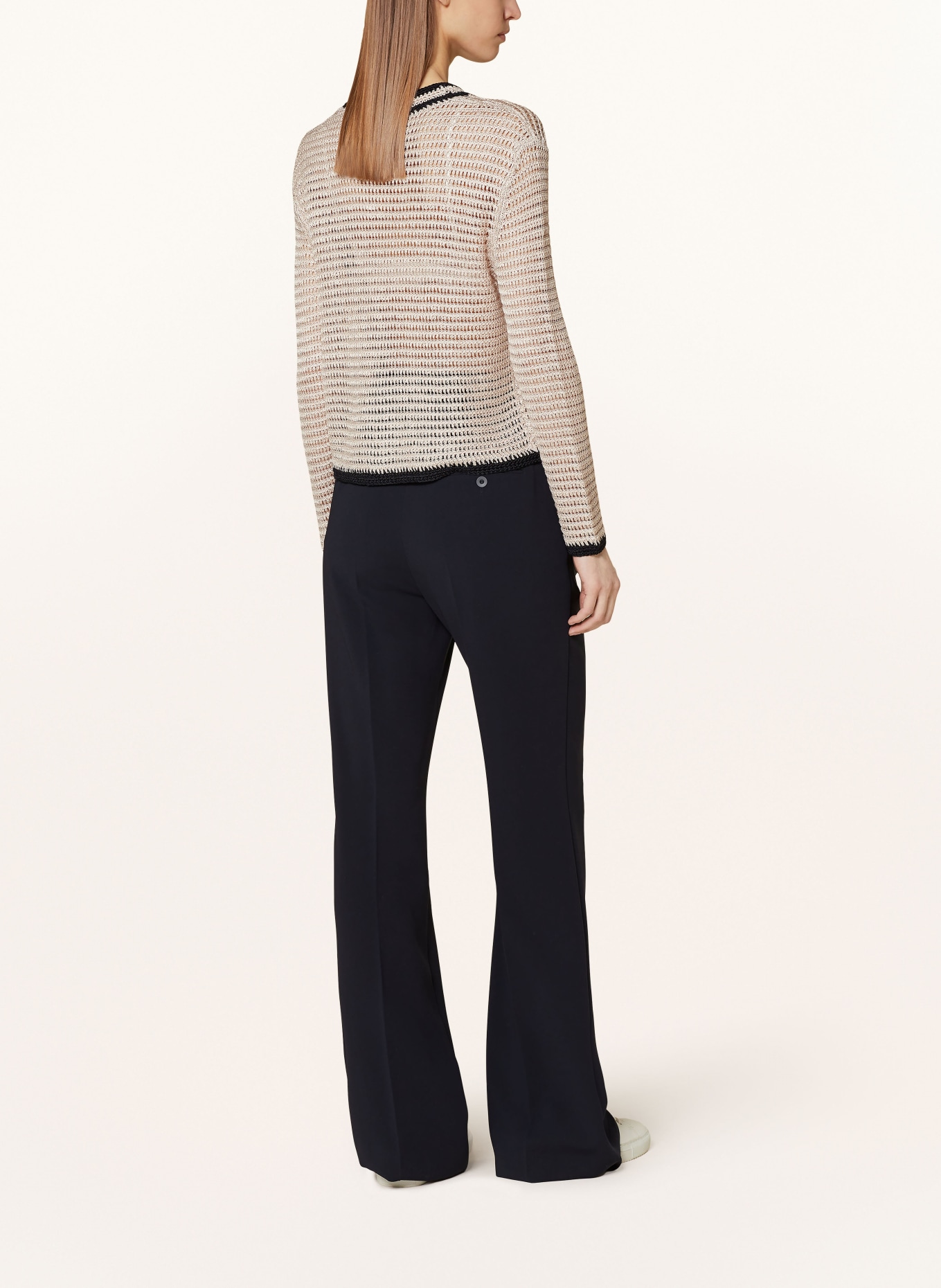 REISS Sweater ASTRID with linen, Color: LIGHT BROWN/ BLACK (Image 3)