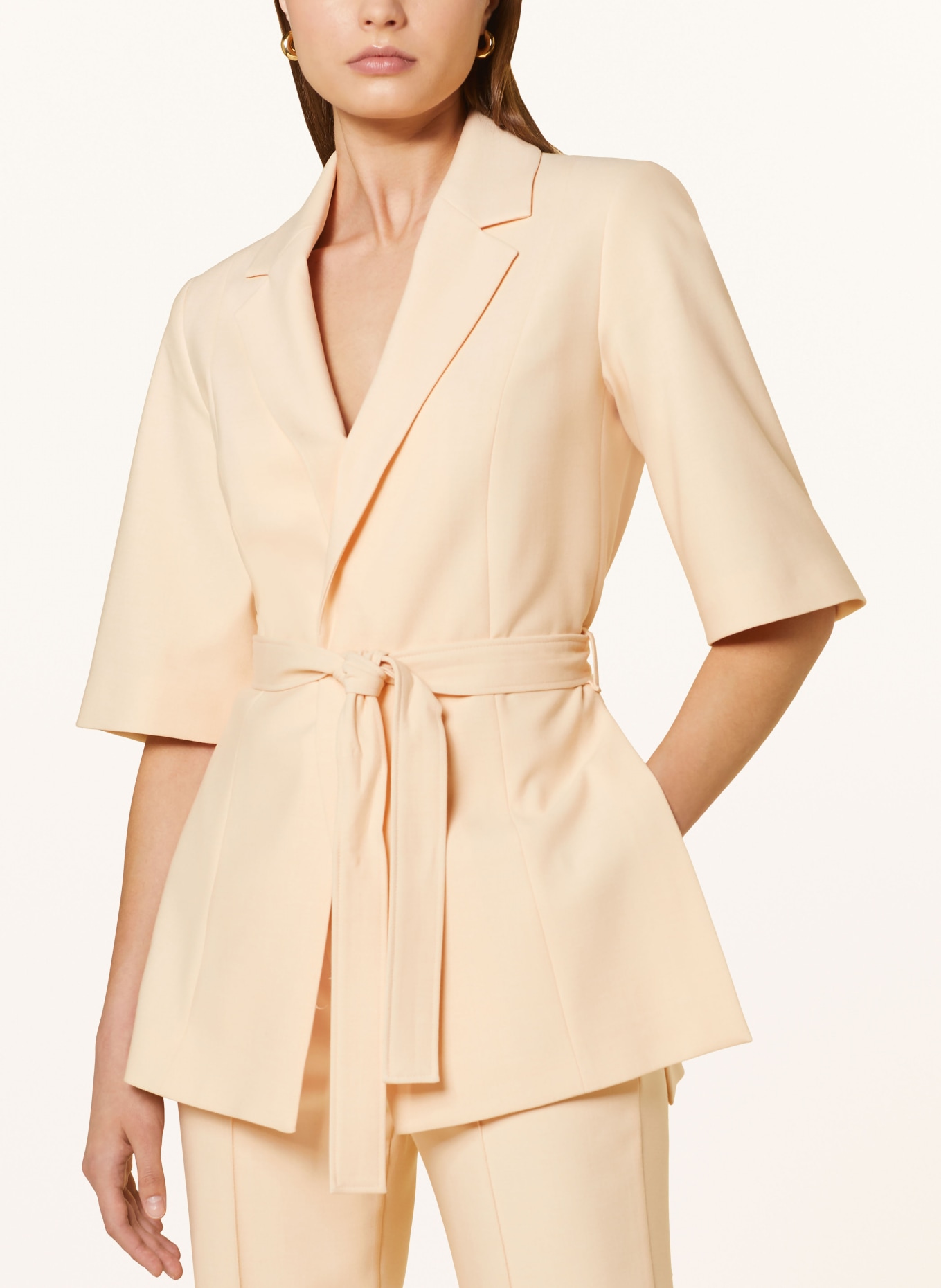VANILIA Blazer with 3/4 sleeve, Color: NUDE/ LIGHT ORANGE (Image 4)