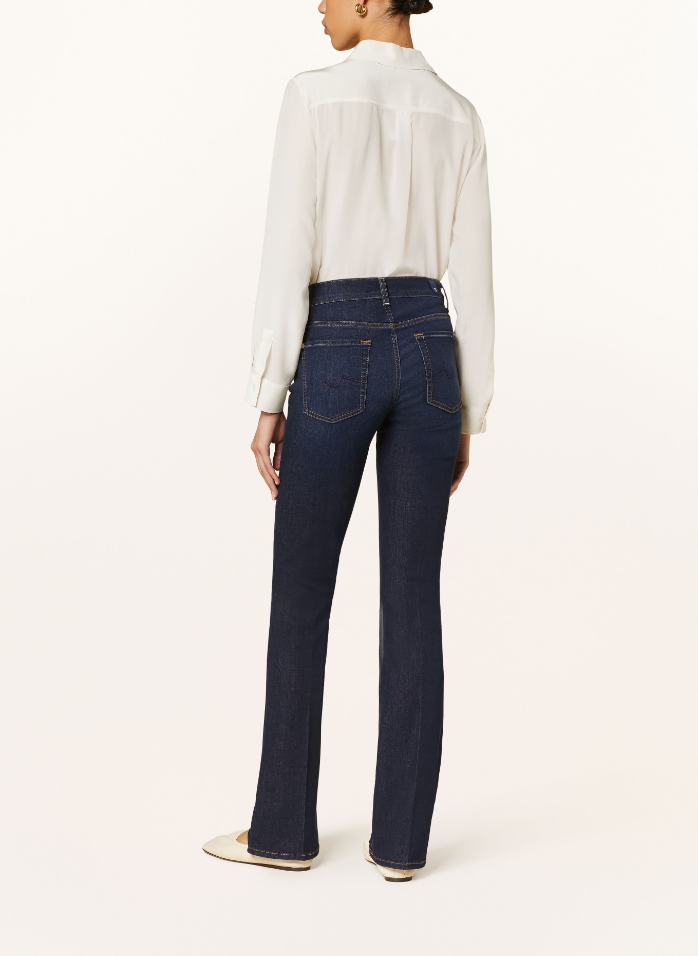 7 for all mankind Bootcut jeans, Color: DARK BLUE (Image 3)
