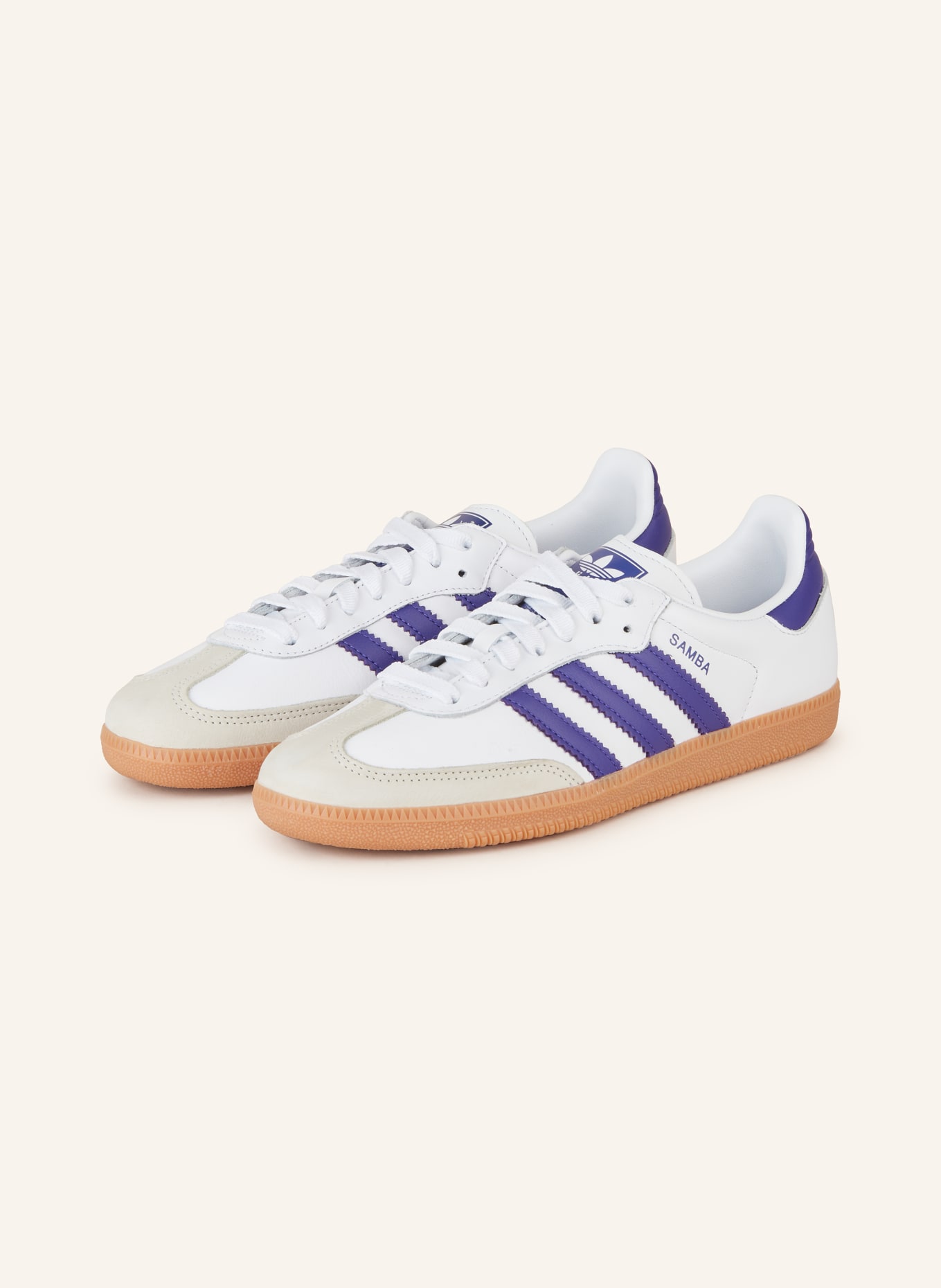 adidas Originals Sneaker SAMBA OG, Farbe: WEISS/ LILA (Bild 1)