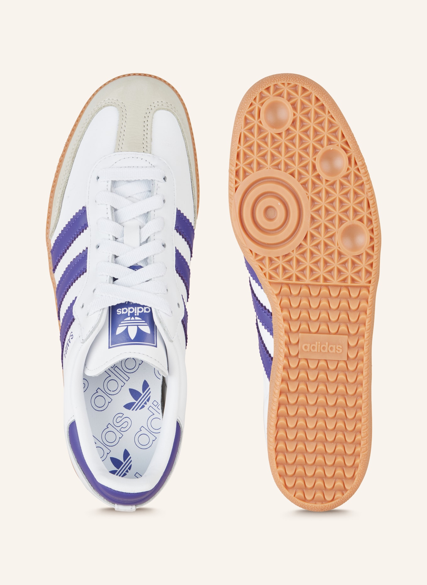 adidas Originals Sneakersy SAMBA OG, Kolor: BIAŁY/ LILA (Obrazek 5)