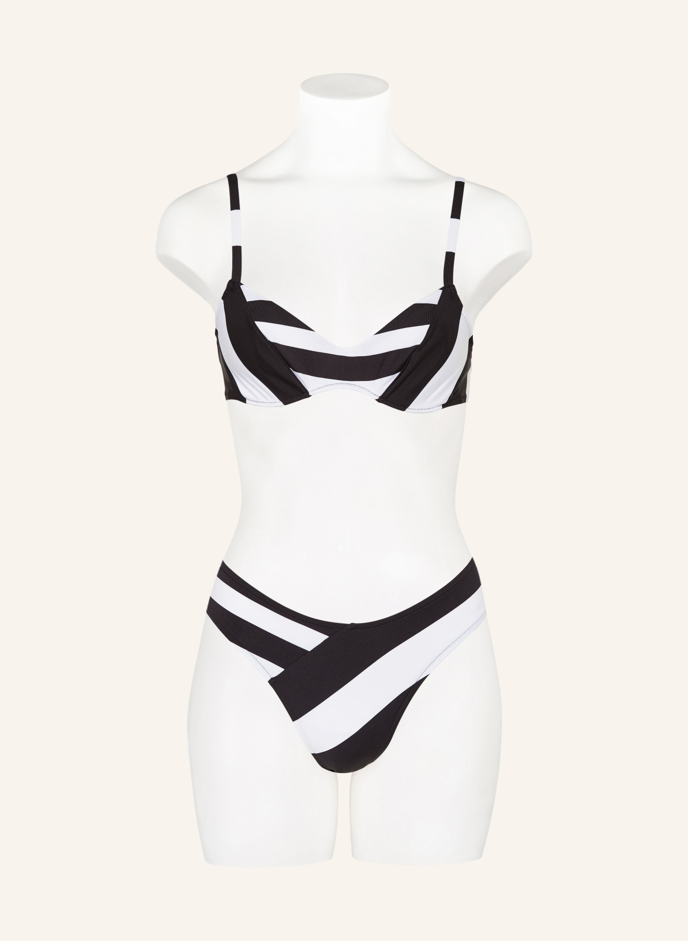 ANDRES SARDA Underwired bikini top MAGGIE, Color: BLACK/ WHITE (Image 2)
