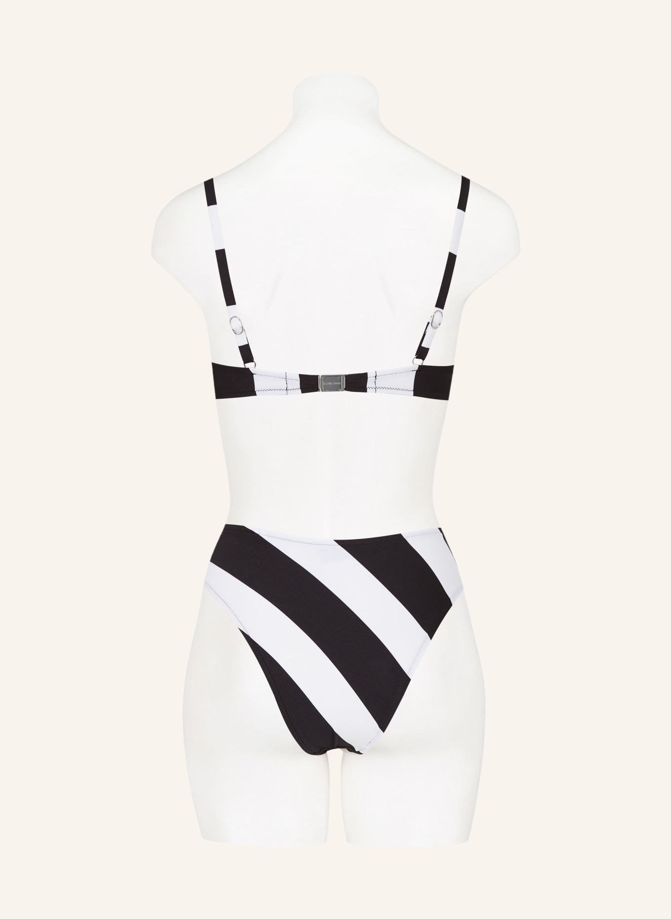 ANDRES SARDA Underwired bikini top MAGGIE, Color: BLACK/ WHITE (Image 3)