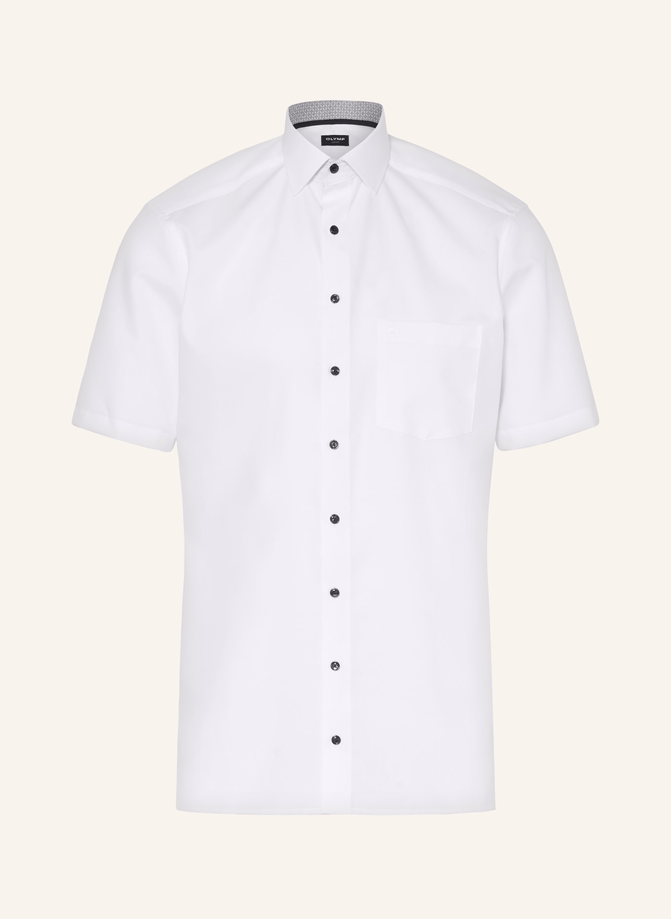 OLYMP Košile s krátkým rukávem Luxor Modern Fit, Barva: BÍLÁ (Obrázek 1)