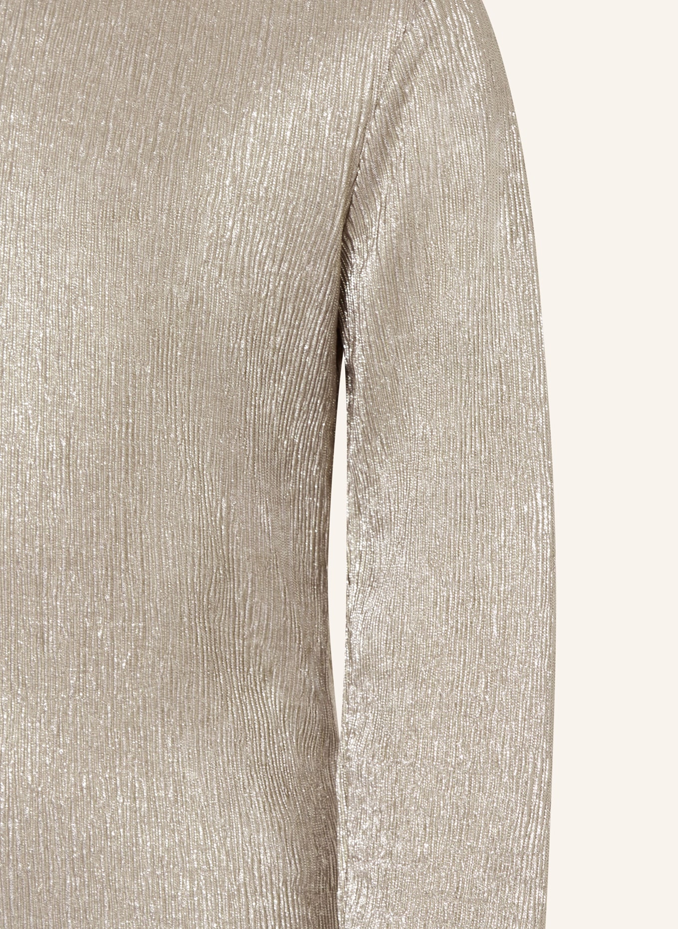 GARCIA Longsleeve mit Glitzergarn: SILBER