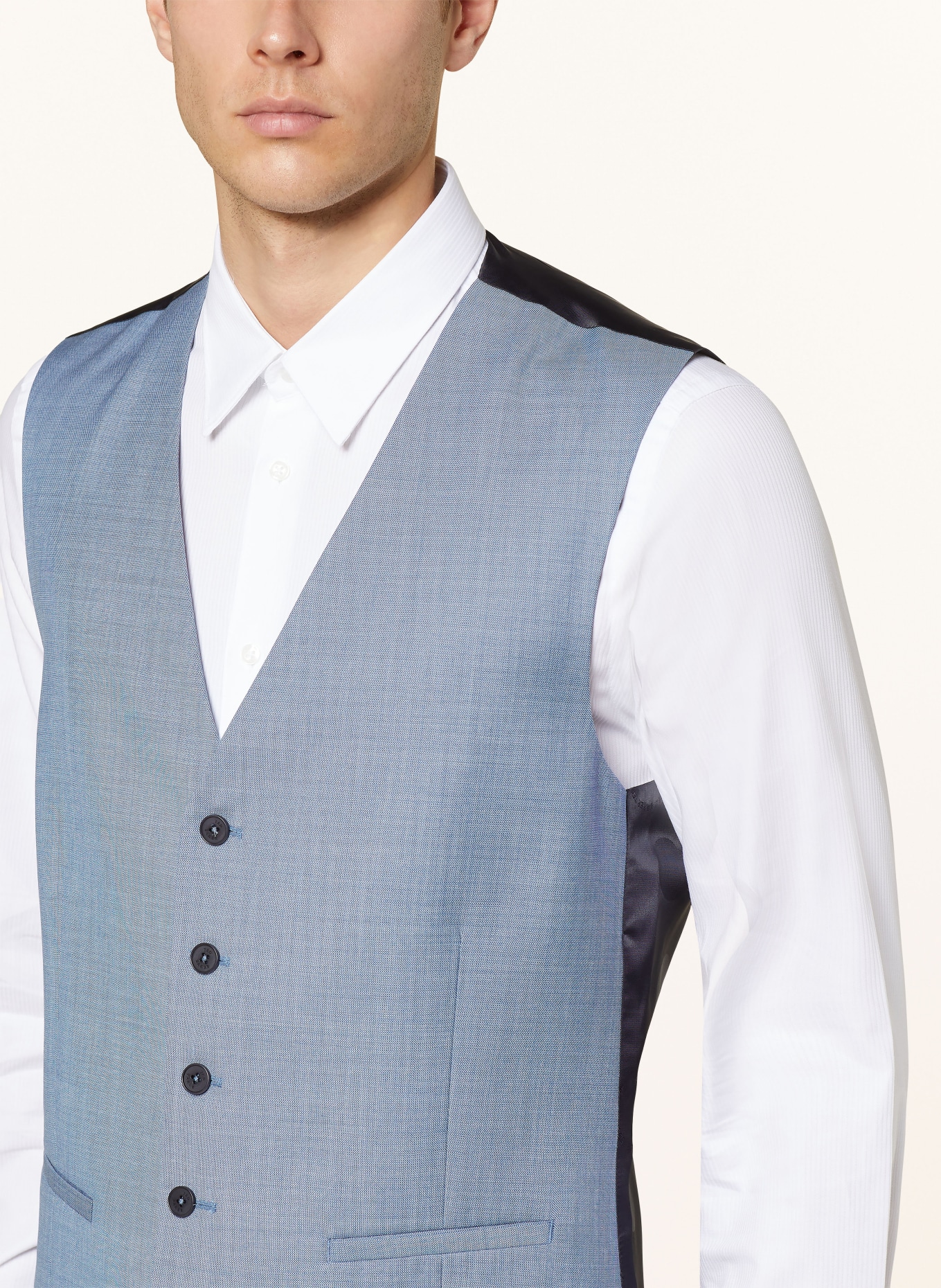 TED BAKER Suit vest ORION slim fit, Color: BLUE BLUE (Image 5)