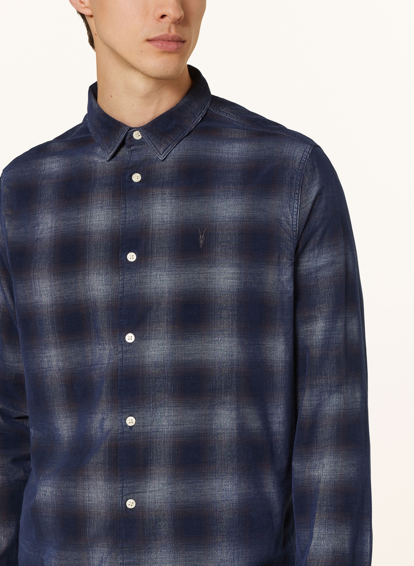 ALLSAINTS Shirt SALINAS relaxed fit, Color: DARK BLUE (Image 4)