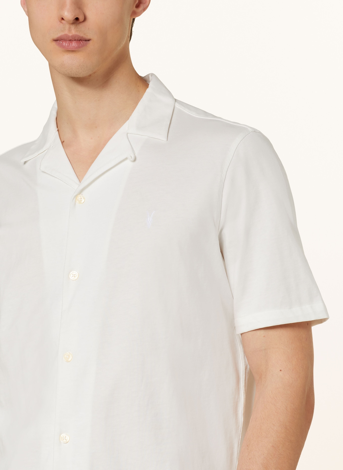 ALLSAINTS Resort shirt HUDSON relaxed fit, Color: WHITE (Image 4)