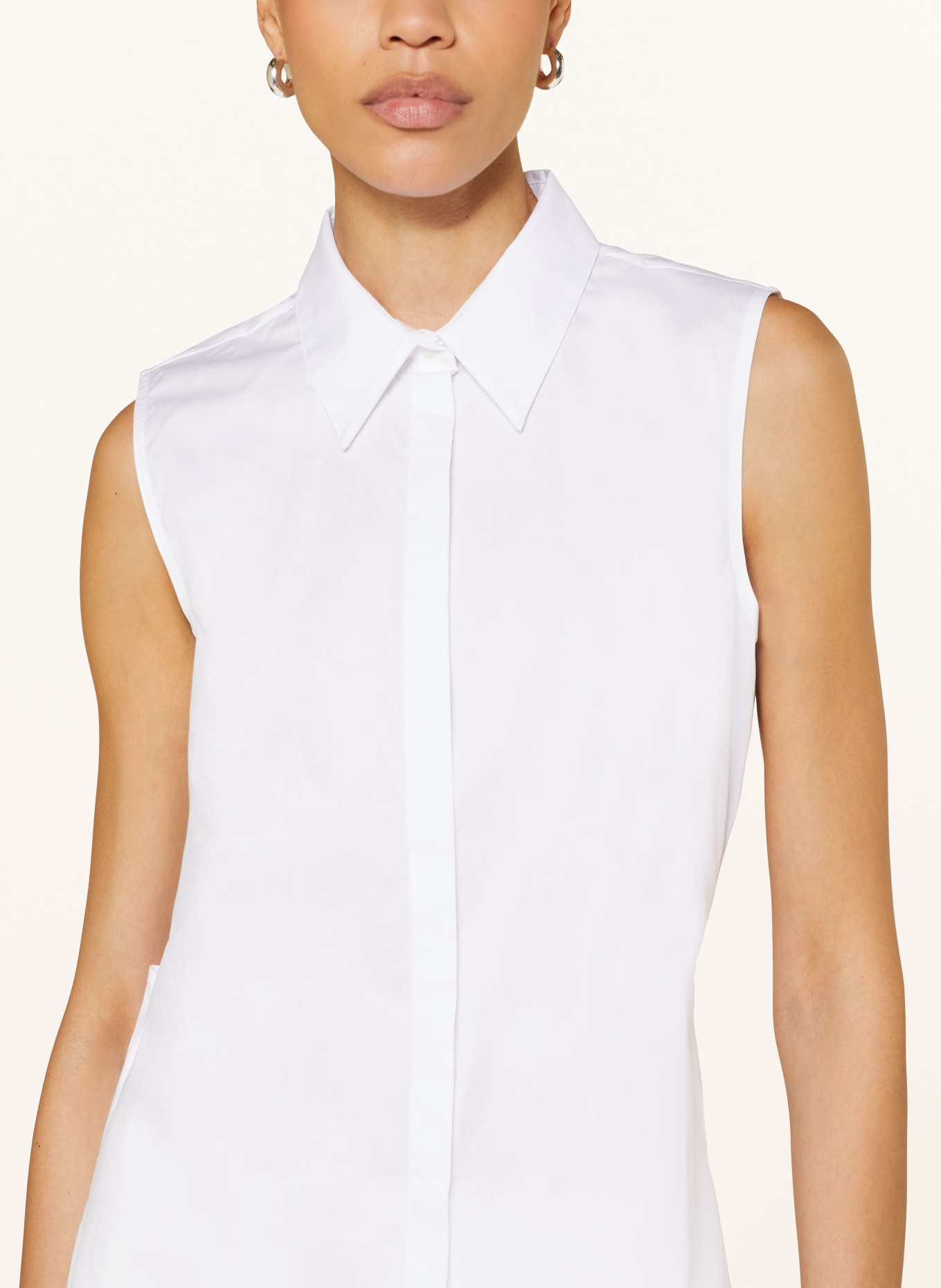 Calvin Klein Blouse top with cut-out, Color: WHITE (Image 4)